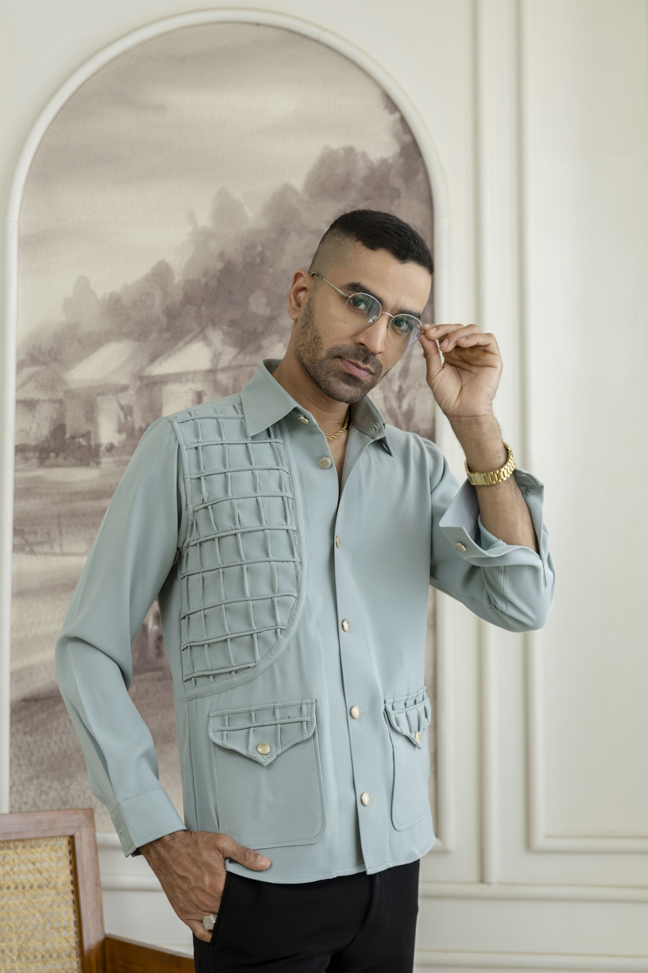 Pin Box Royal Shacket In Mint