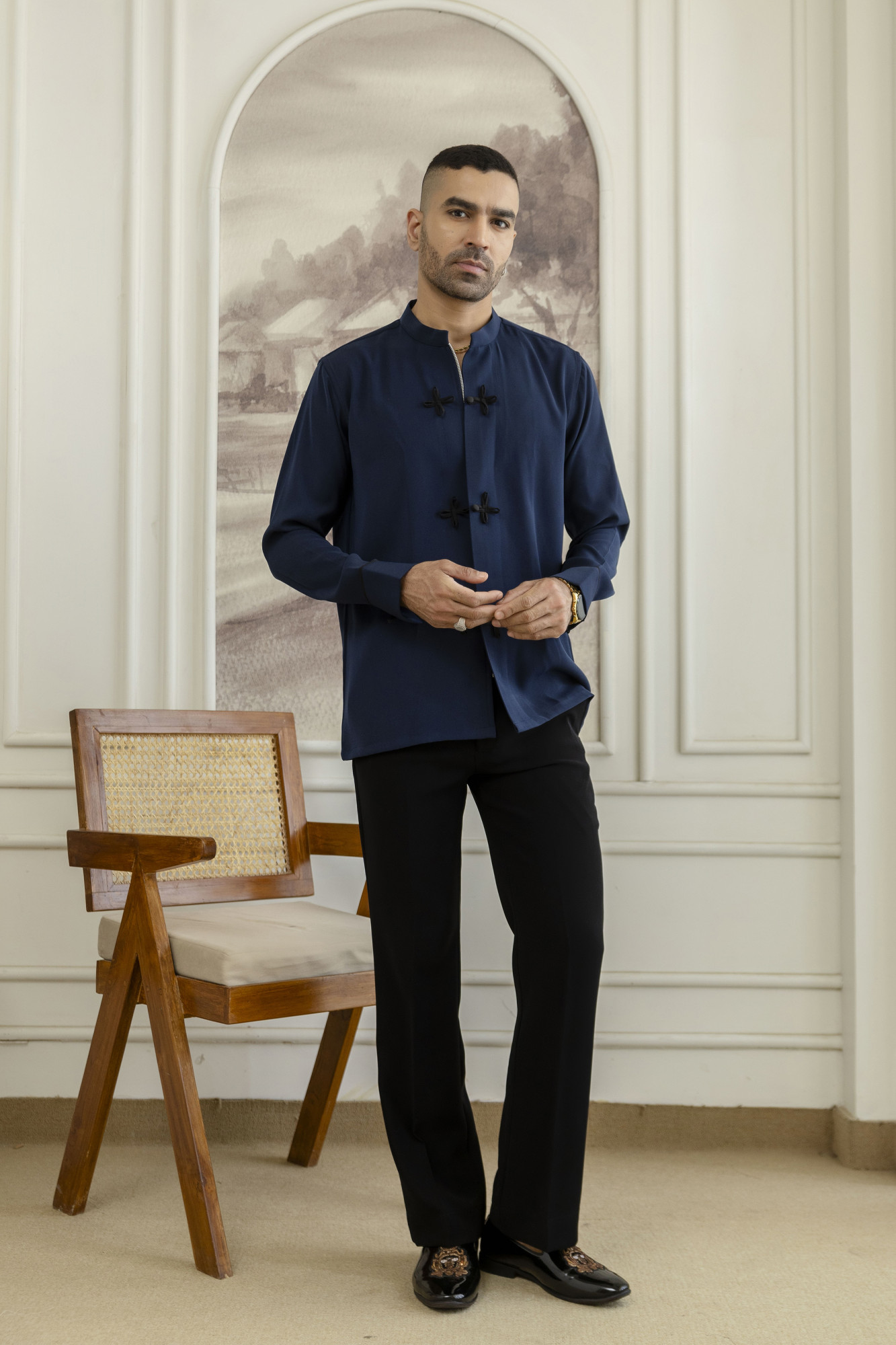 Loops Chained Shirt in Blue