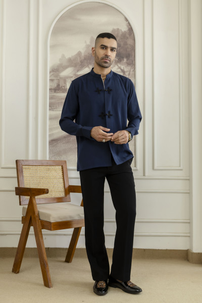 Loops Chained Shirt in Blue