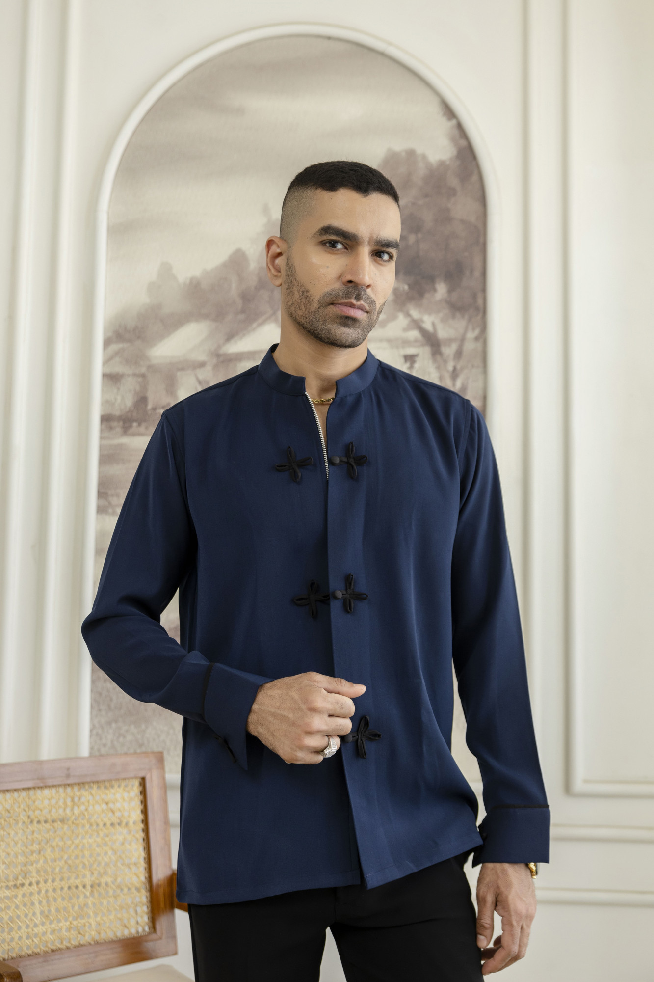 Loops Chained Shirt in Blue