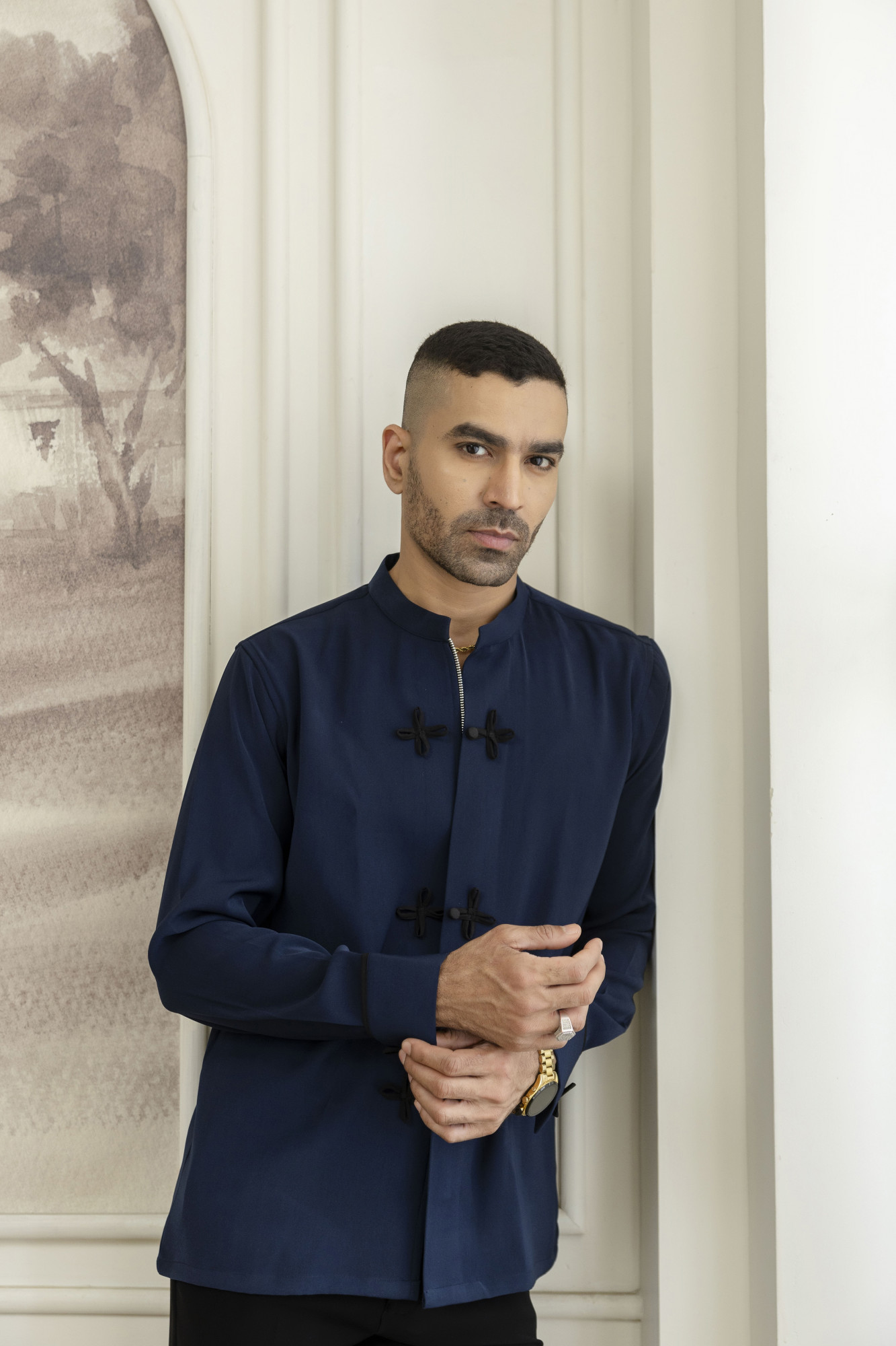 Loops Chained Shirt in Blue