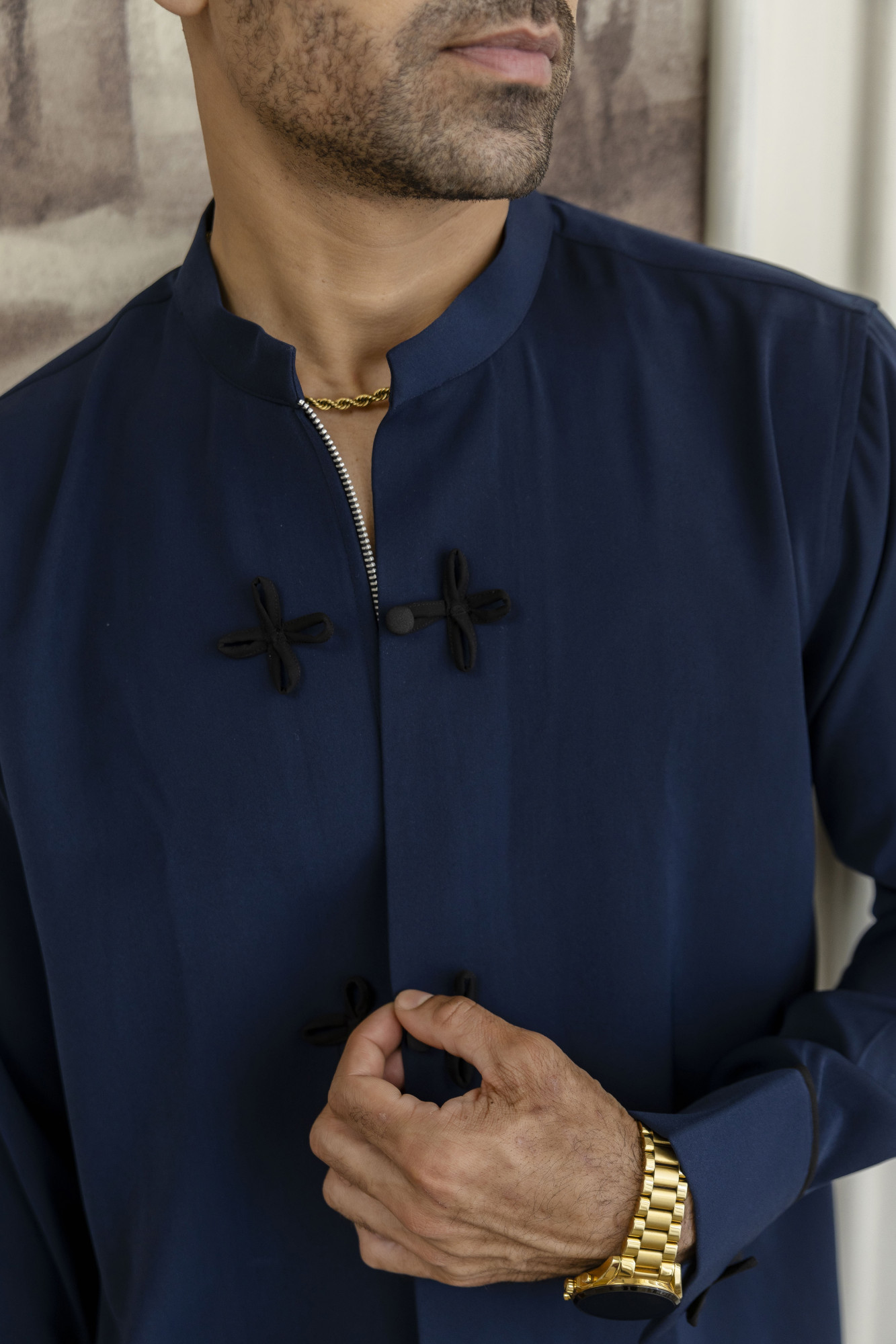 Loops Chained Shirt in Blue