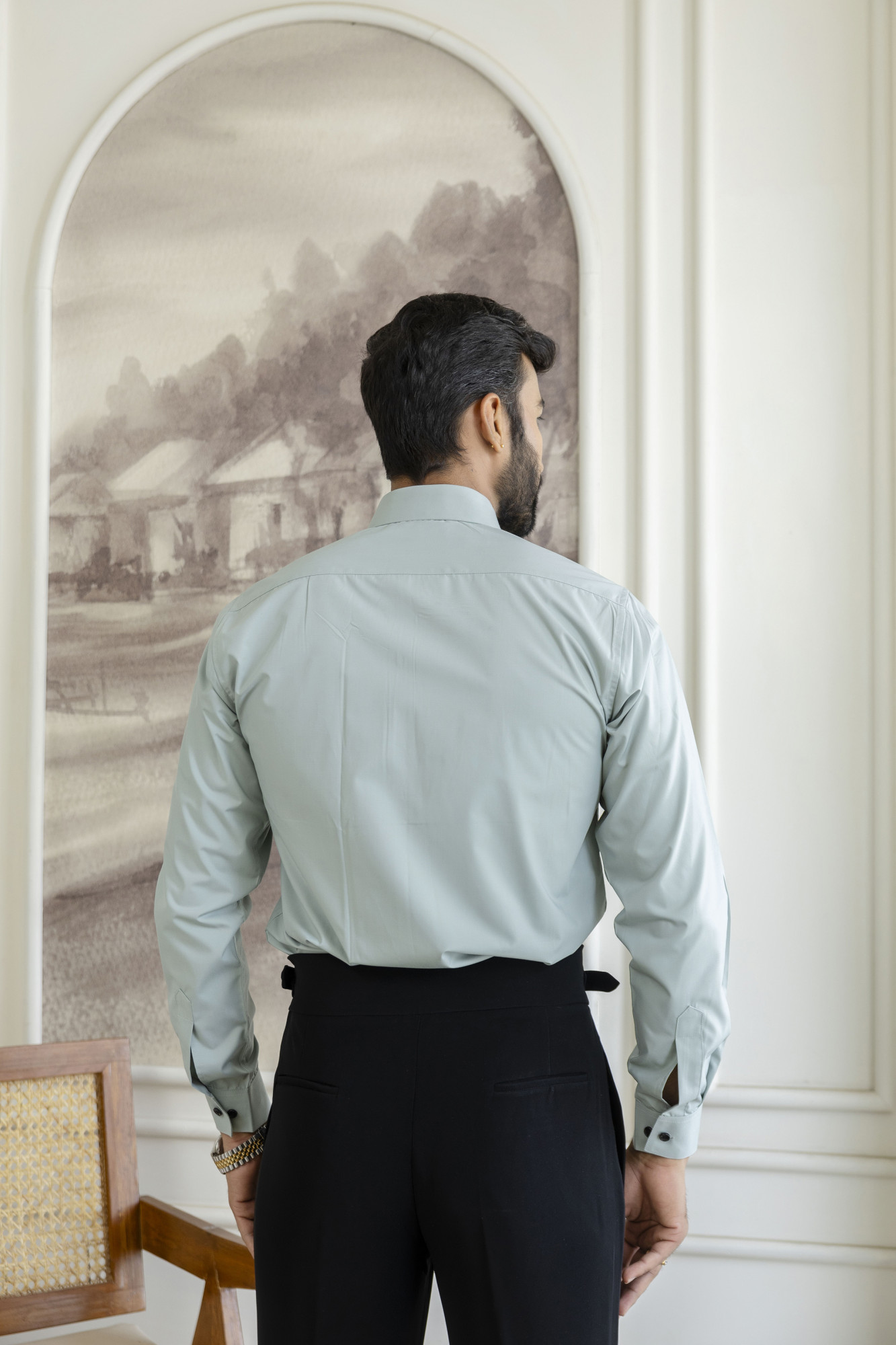 Ace Card Hotfix Slim Fit Shirt in Mint