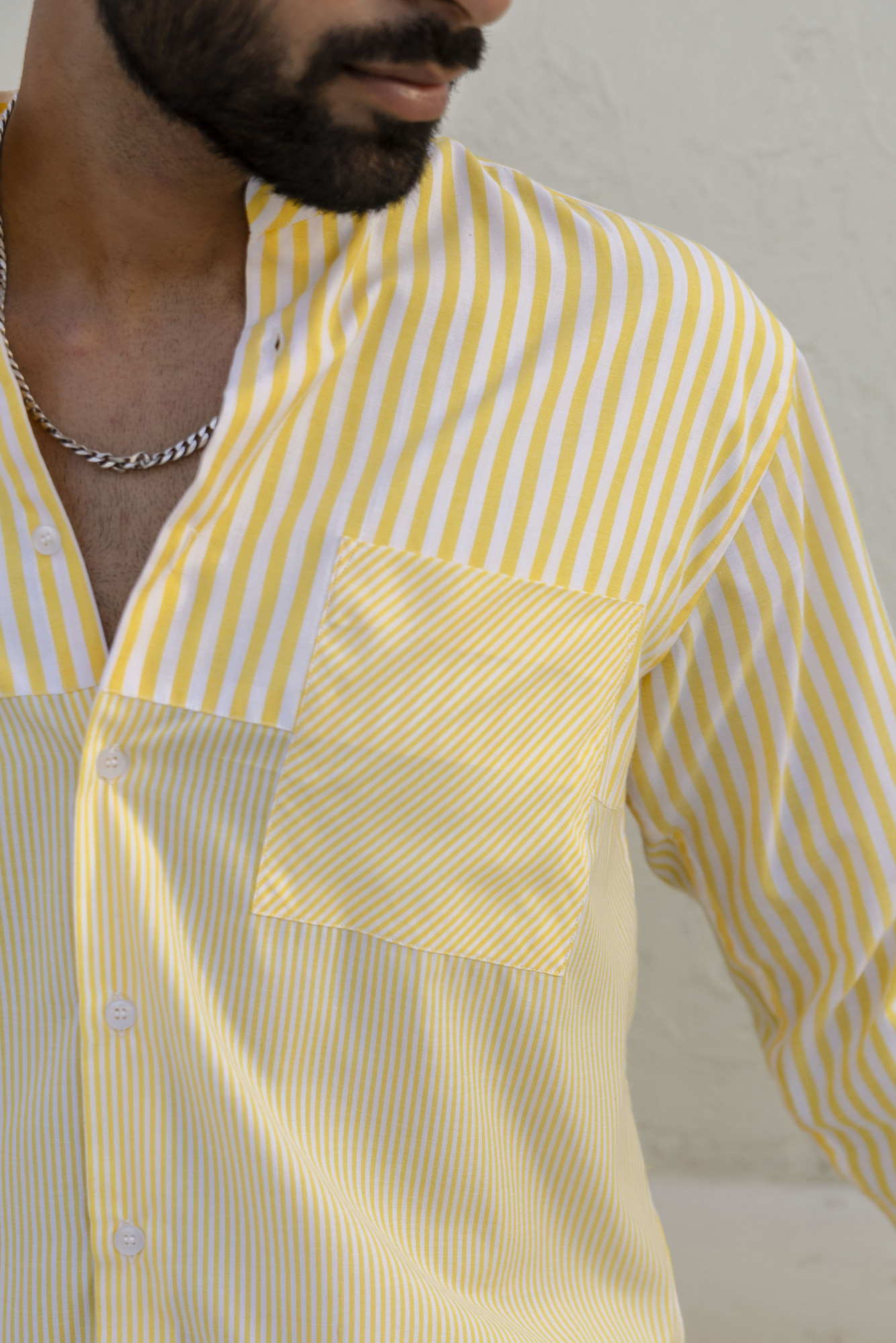 Striped Candy Shirt In Yellow