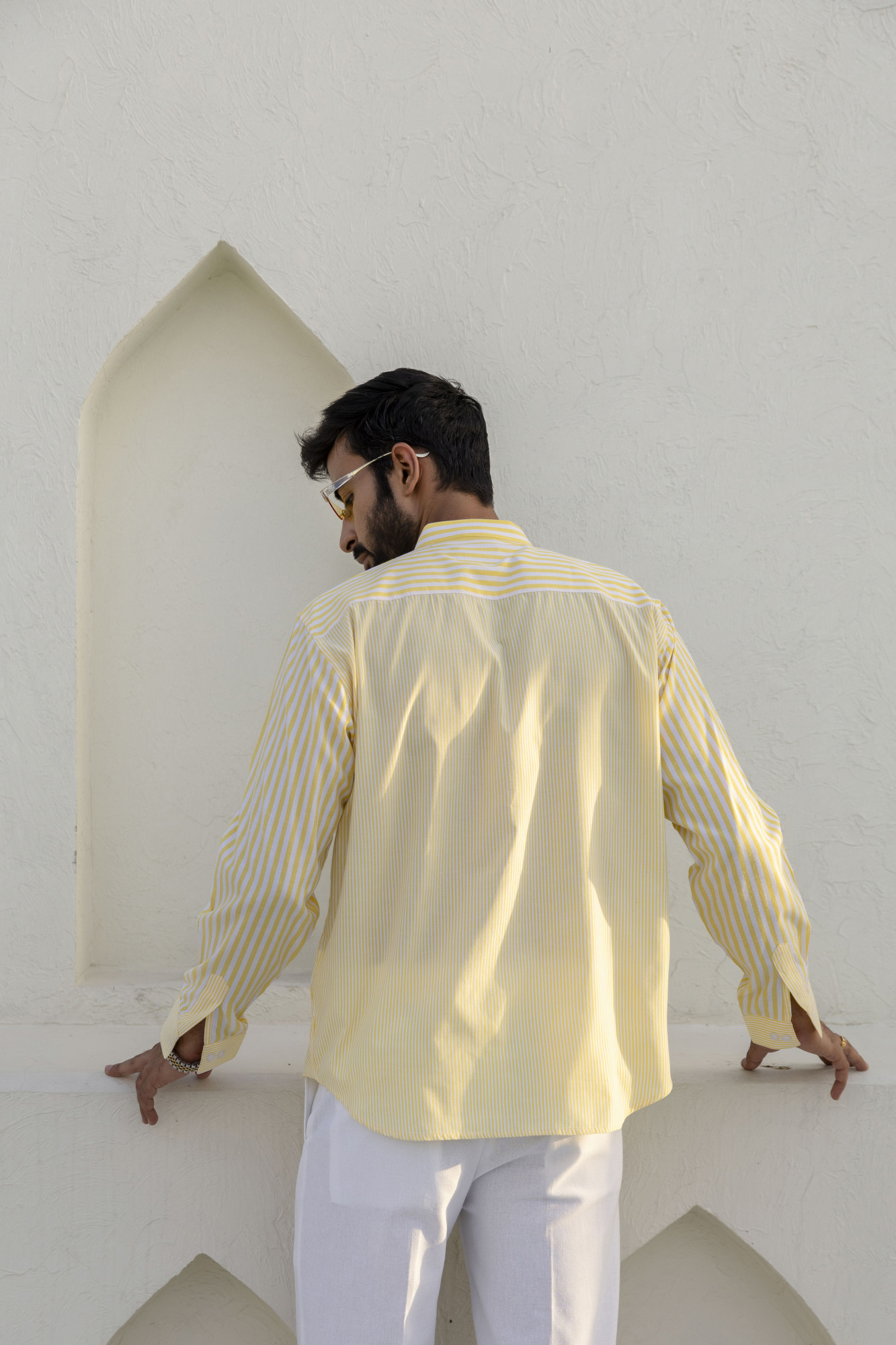 Striped Candy Shirt In Yellow