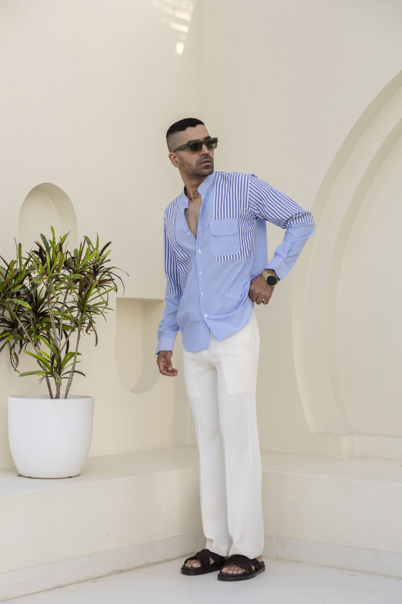 Striped Candy Shirt In Blue