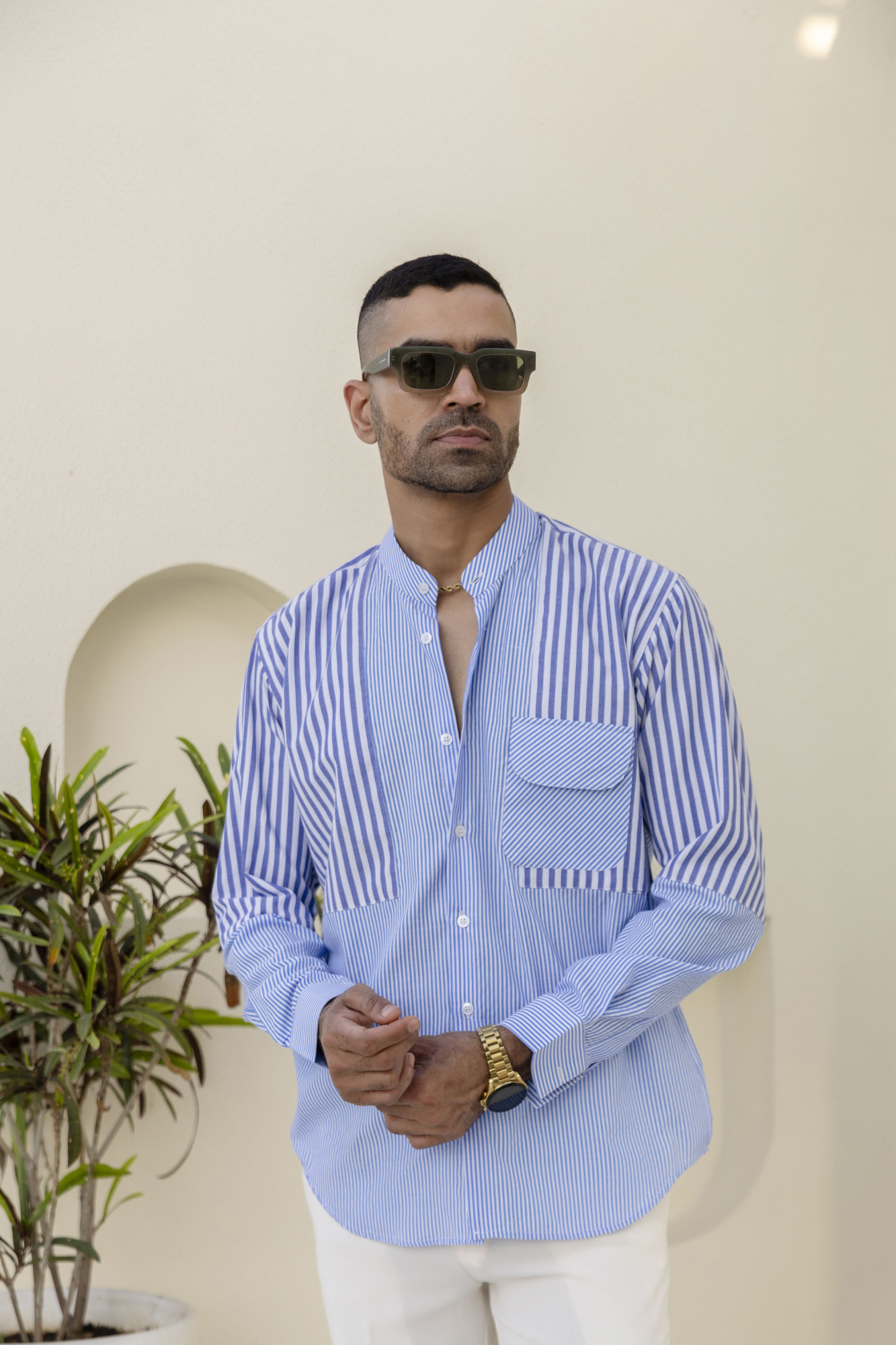 Striped Candy Shirt In Blue