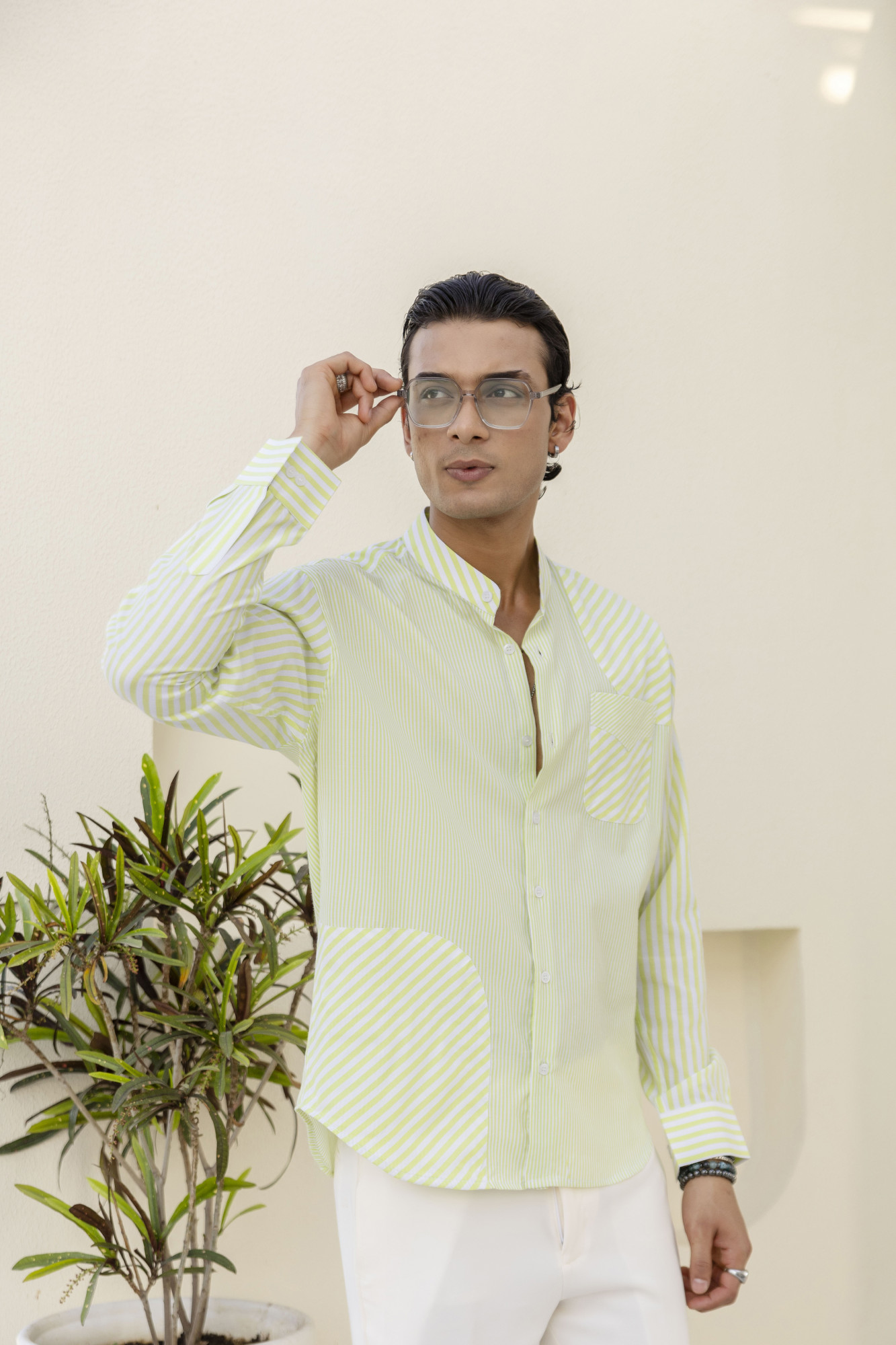 Striped Candy Shirt In Green