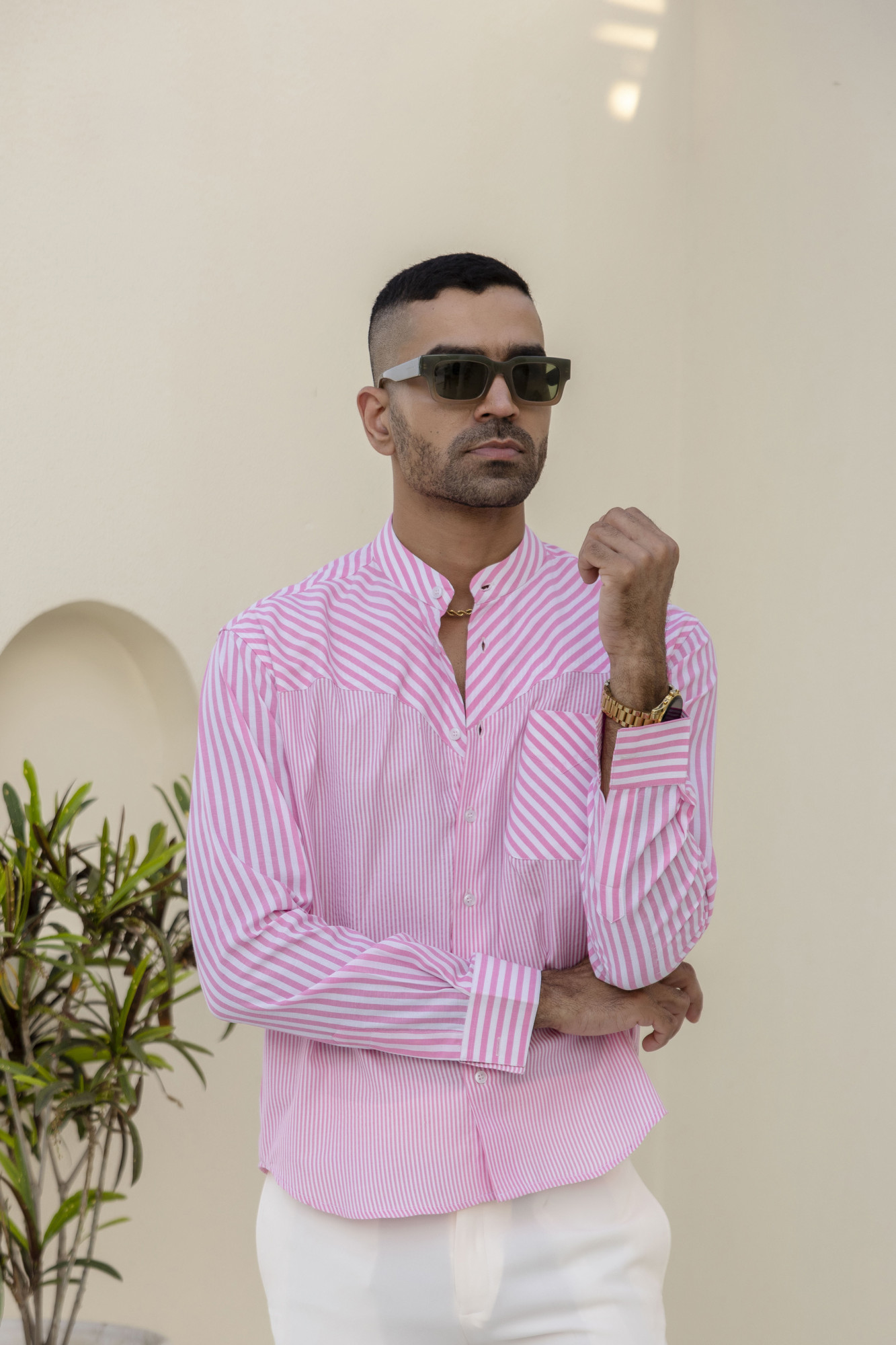 Striped Candy Shirt In Pink