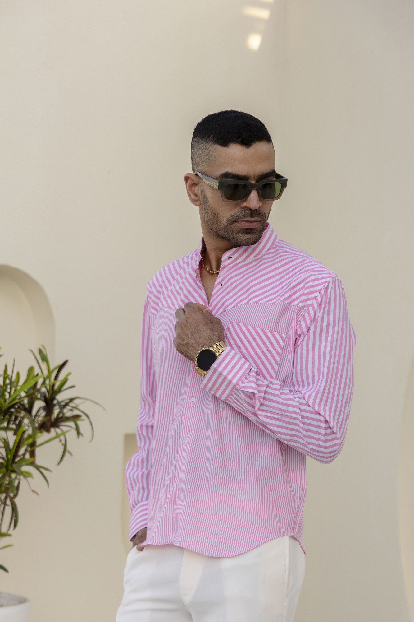 Striped Candy Shirt In Pink