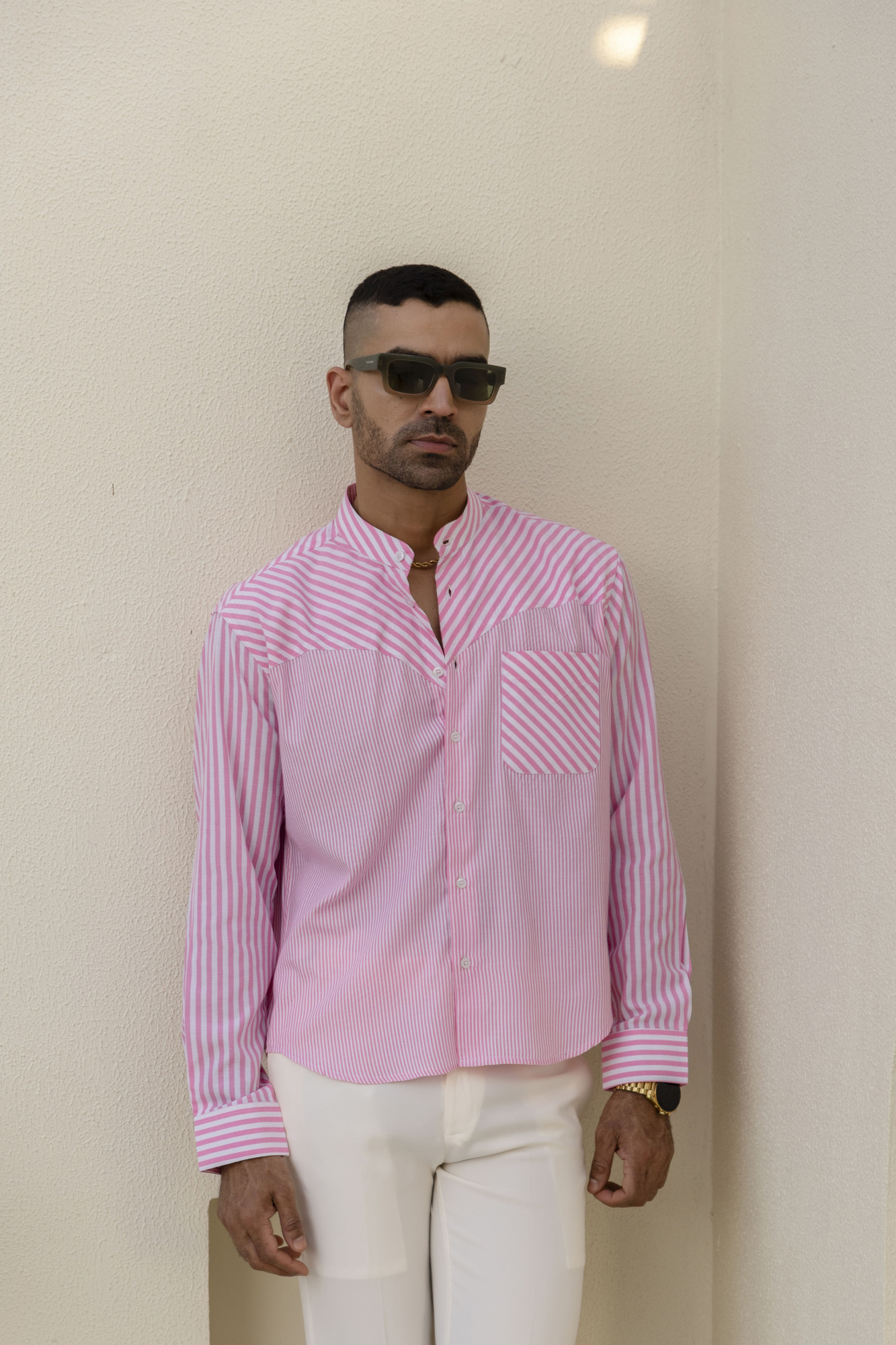 Striped Candy Shirt In Pink