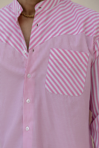 Striped Candy Shirt In Pink