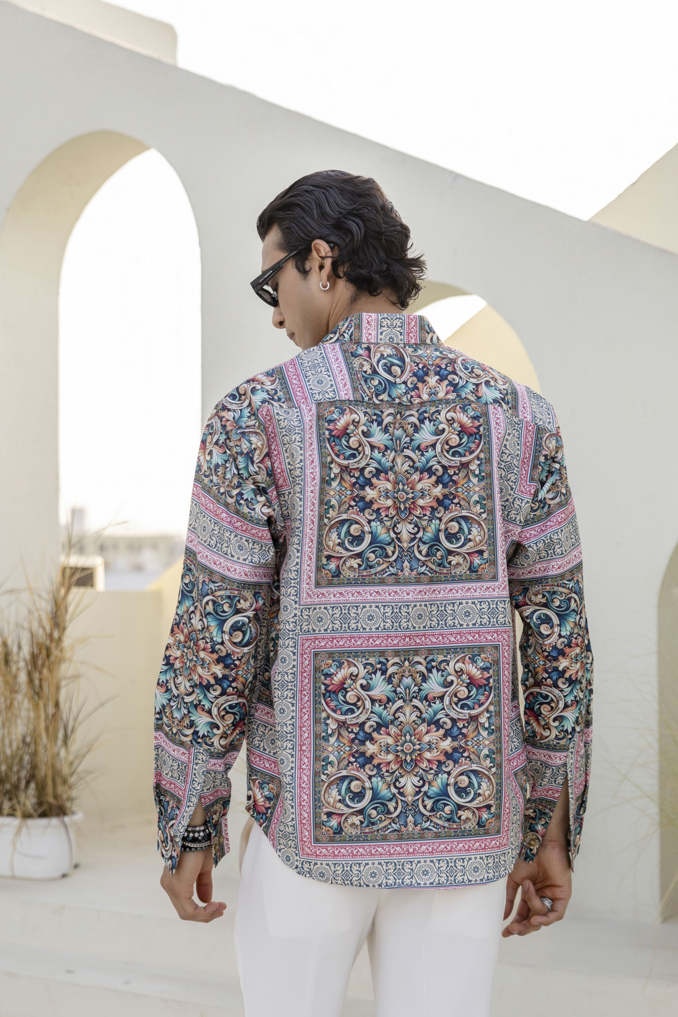 Multicolor Abstract Print Shirt