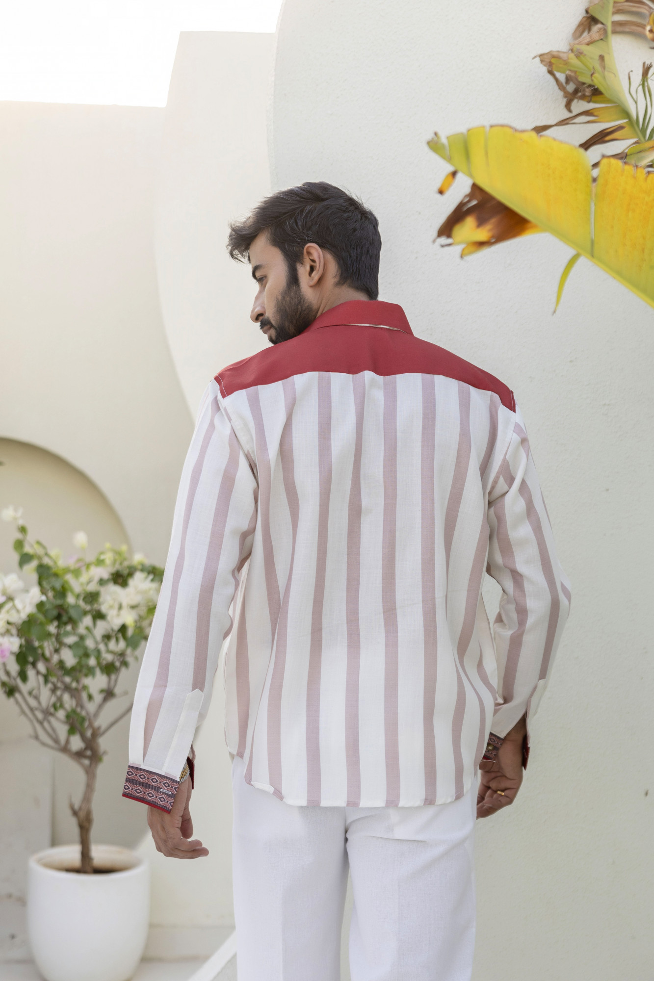 Bold Striped Motif Shirt