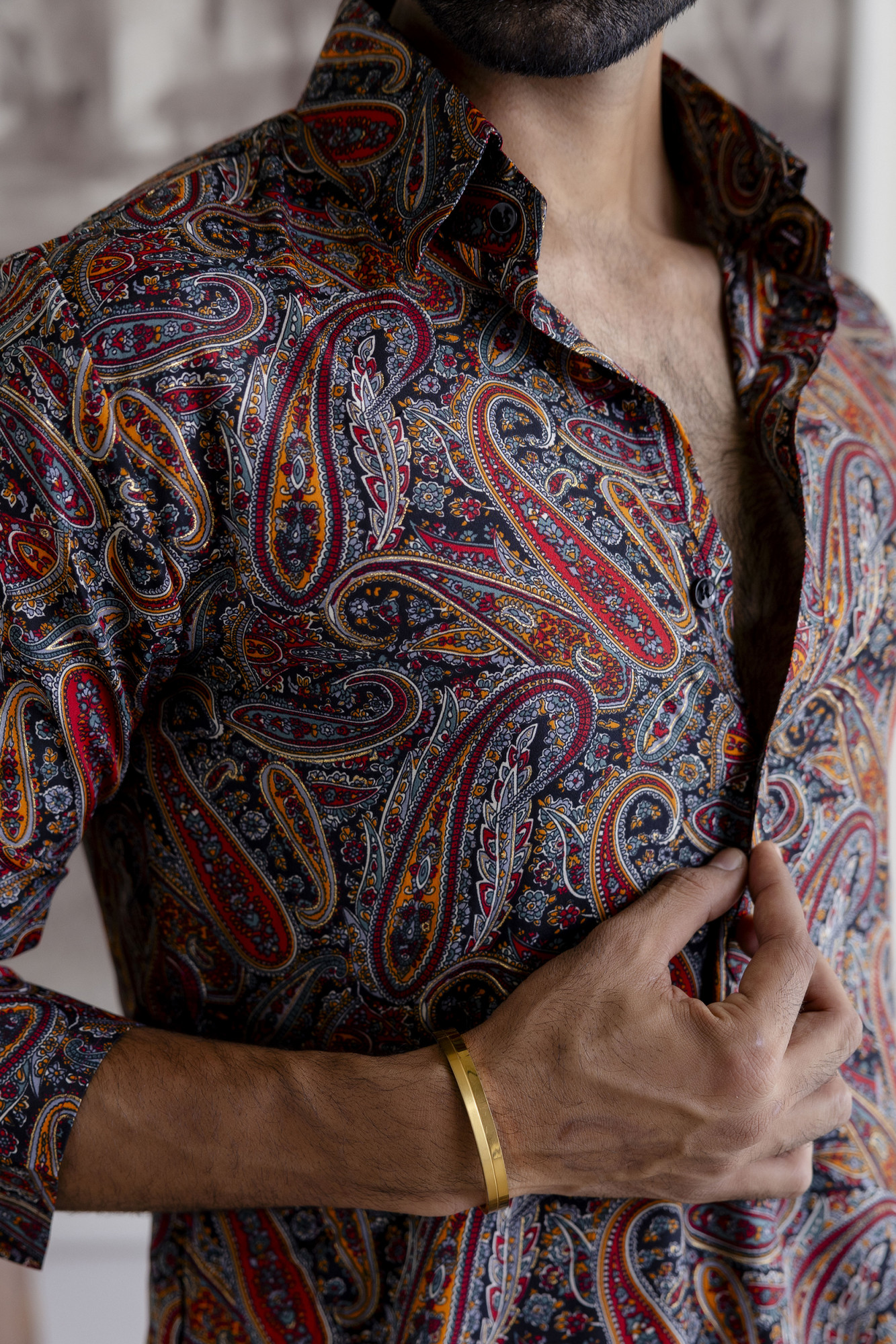 Multicolor Pathani Kurta