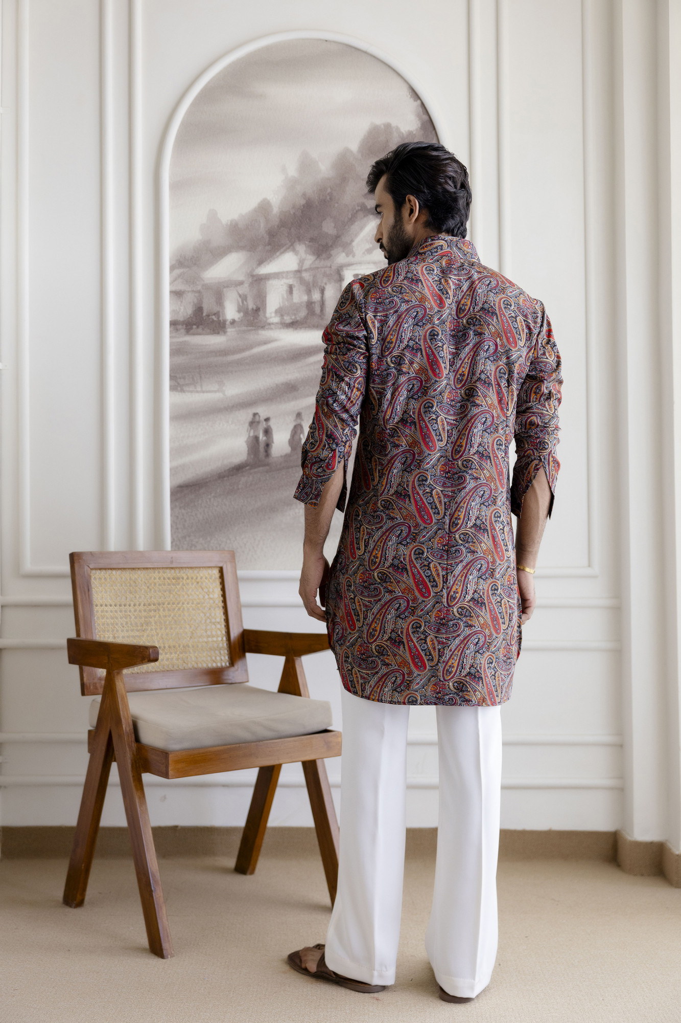 Multicolor Pathani Kurta
