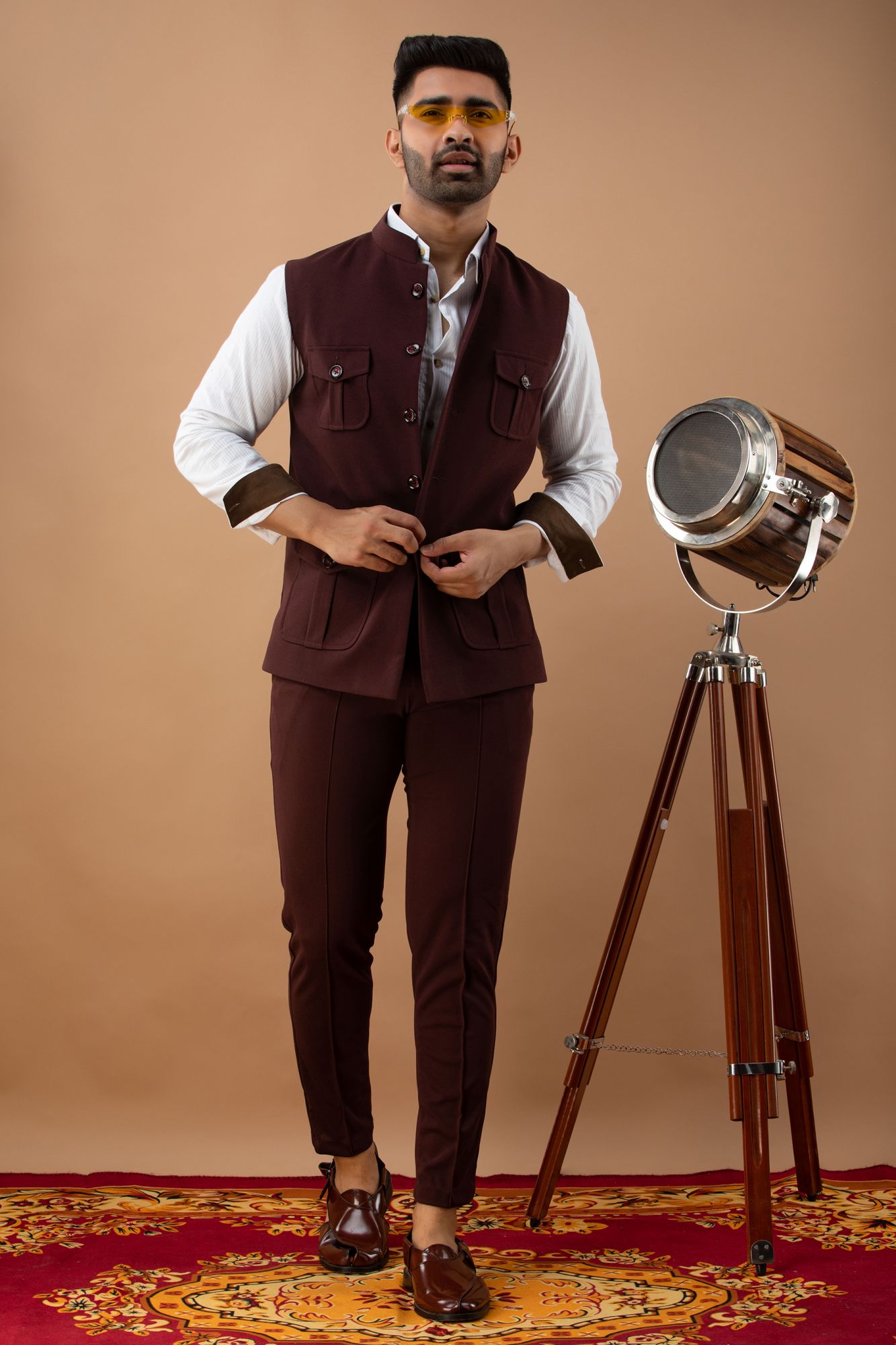 Hunter Jacket In Wine