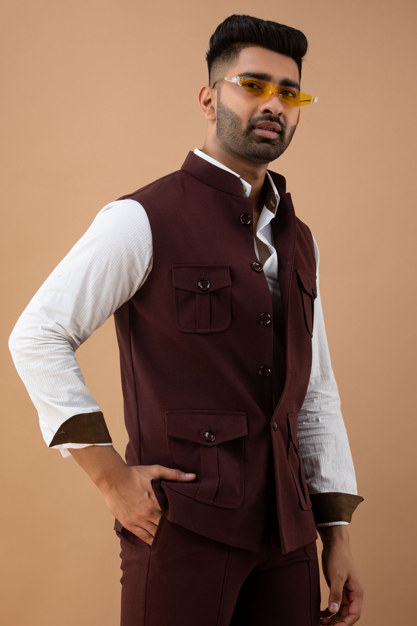 Hunter Jacket In Wine