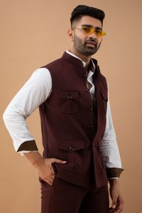 Hunter Jacket In Wine