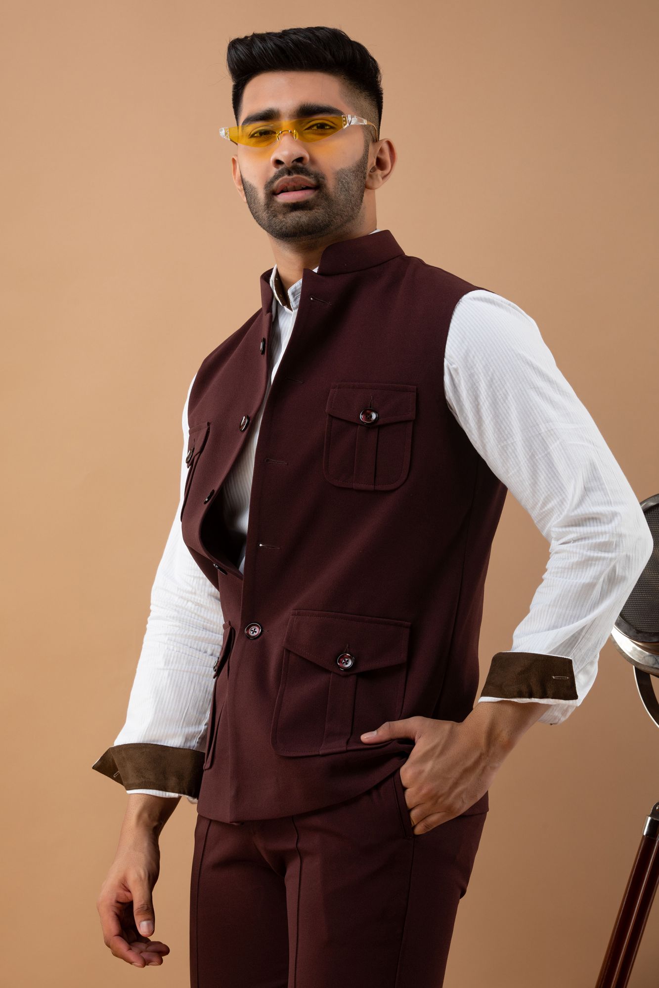 Hunter Jacket In Wine