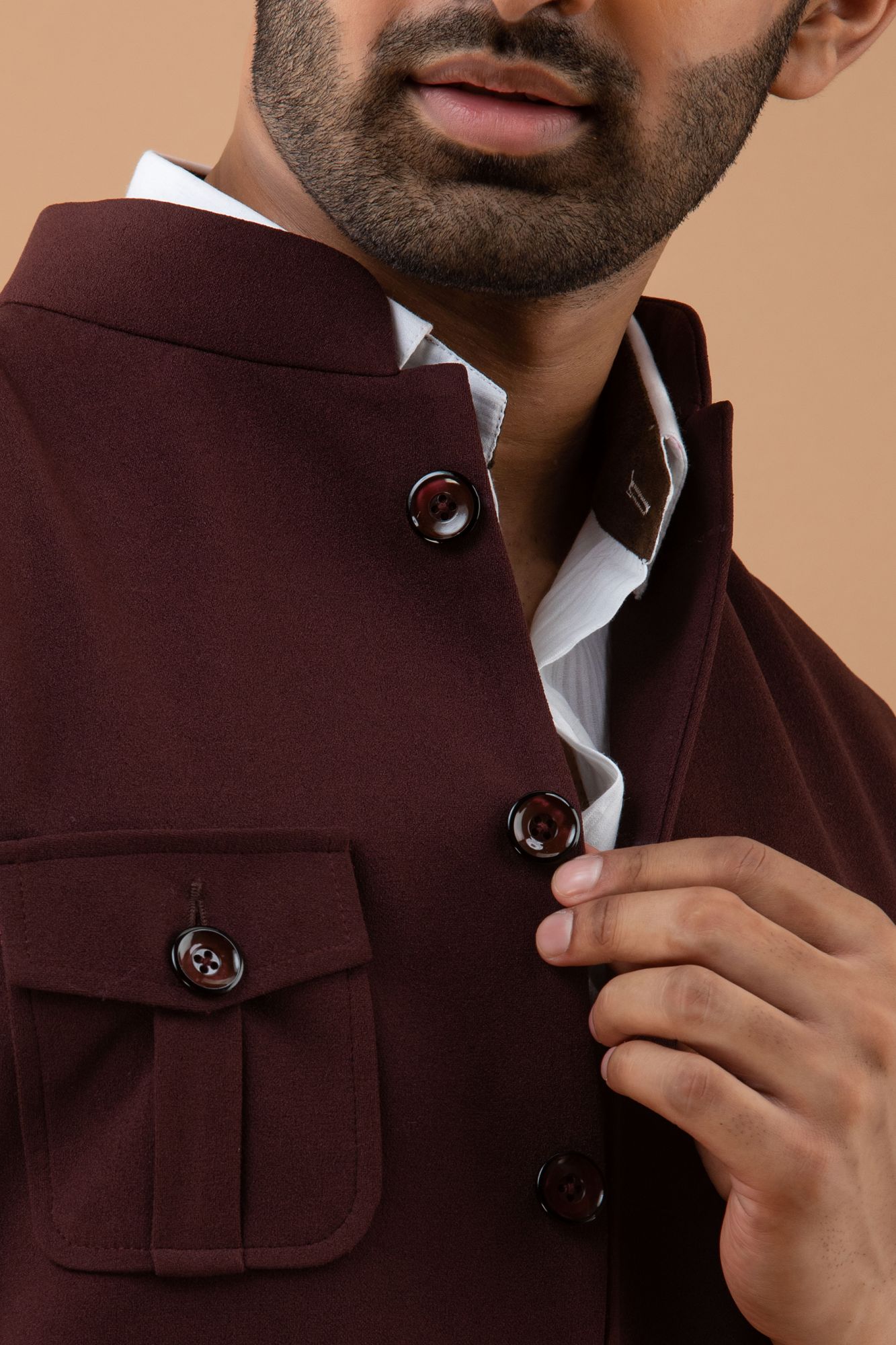 Hunter Jacket In Wine