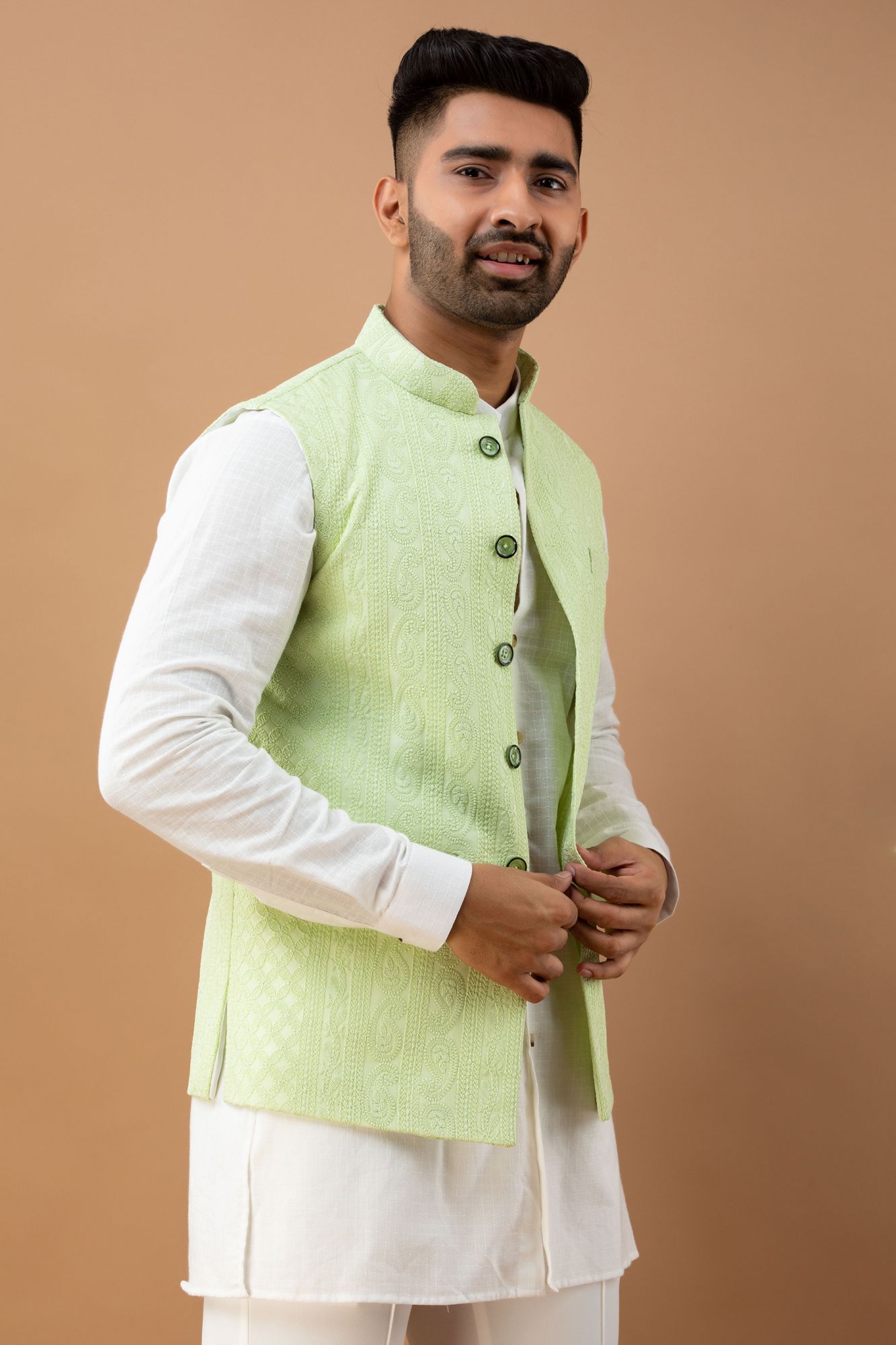 Green Embroidered Jacket