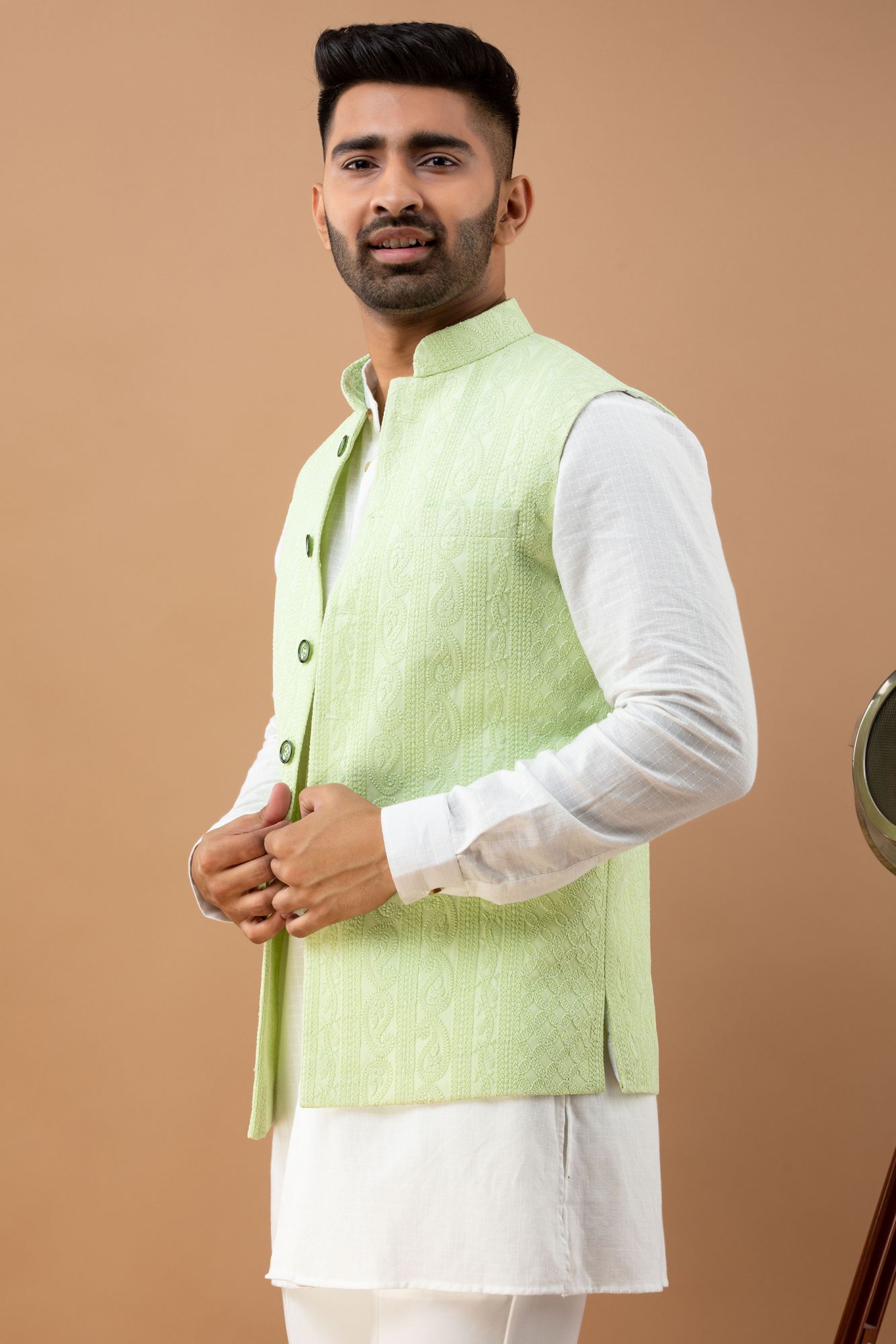 Green Embroidered Jacket