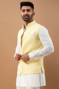 Yellow Embroidered Jacket
