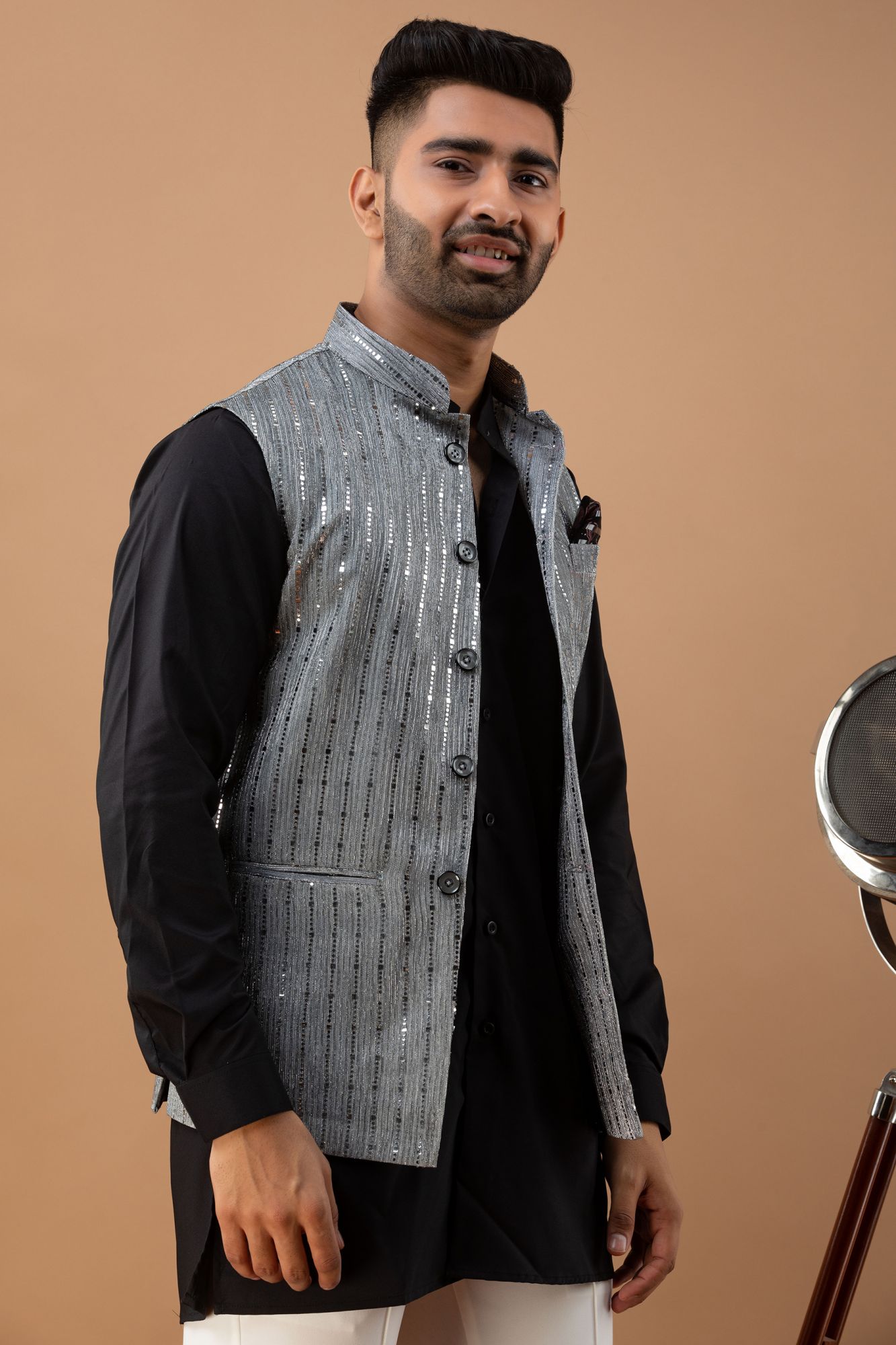 Grey Sequin Jacket