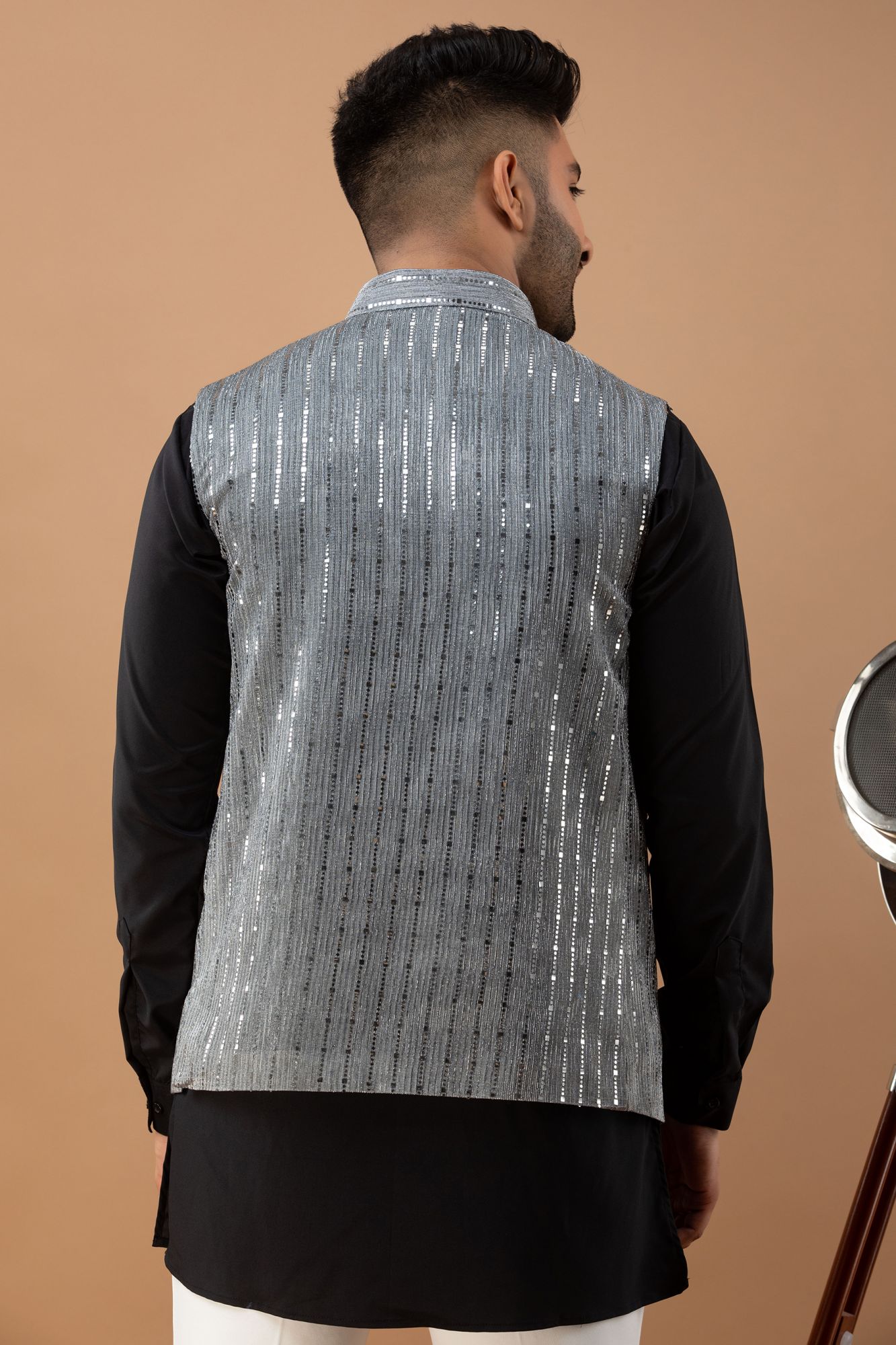 Grey Sequin Jacket