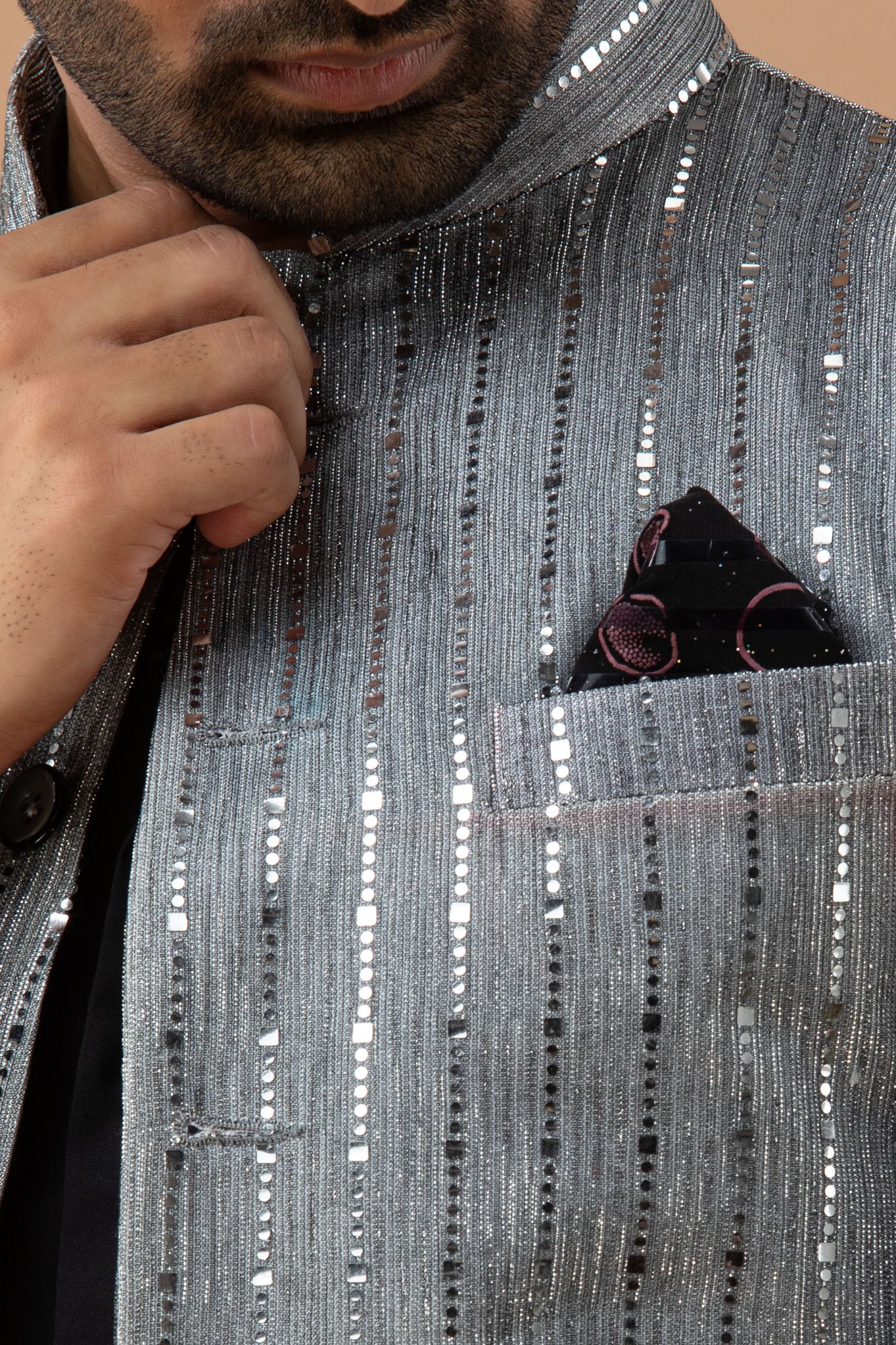 Grey Sequin Jacket