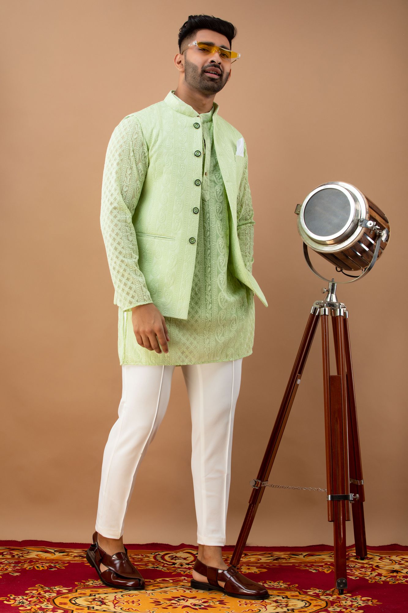 Green Embroidered Jacket