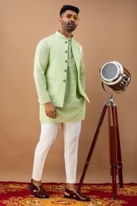 Green Embroidered Jacket