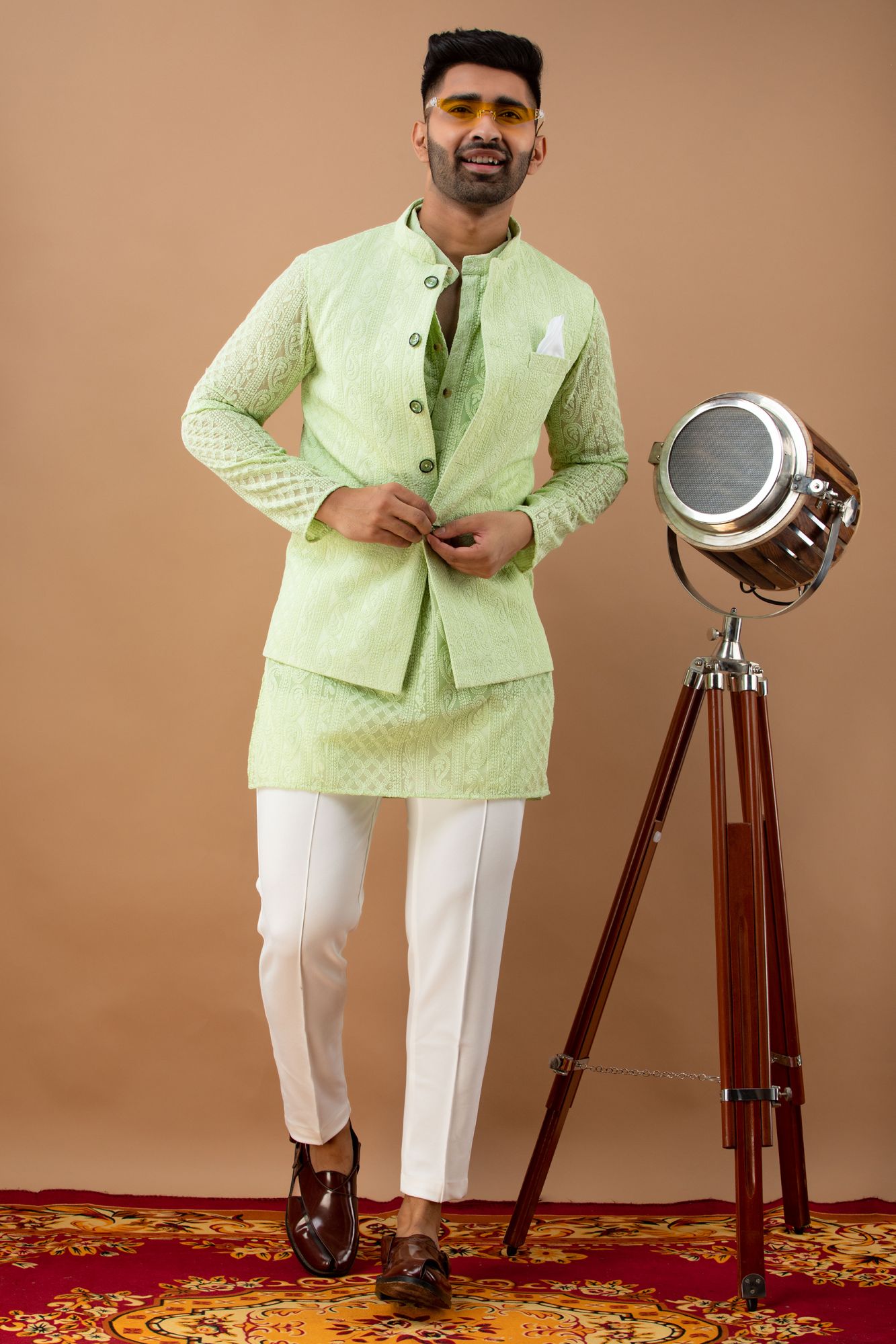 Green Embroidered Jacket