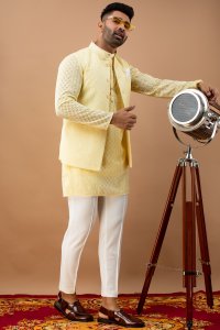 Yellow Embroidered Jacket