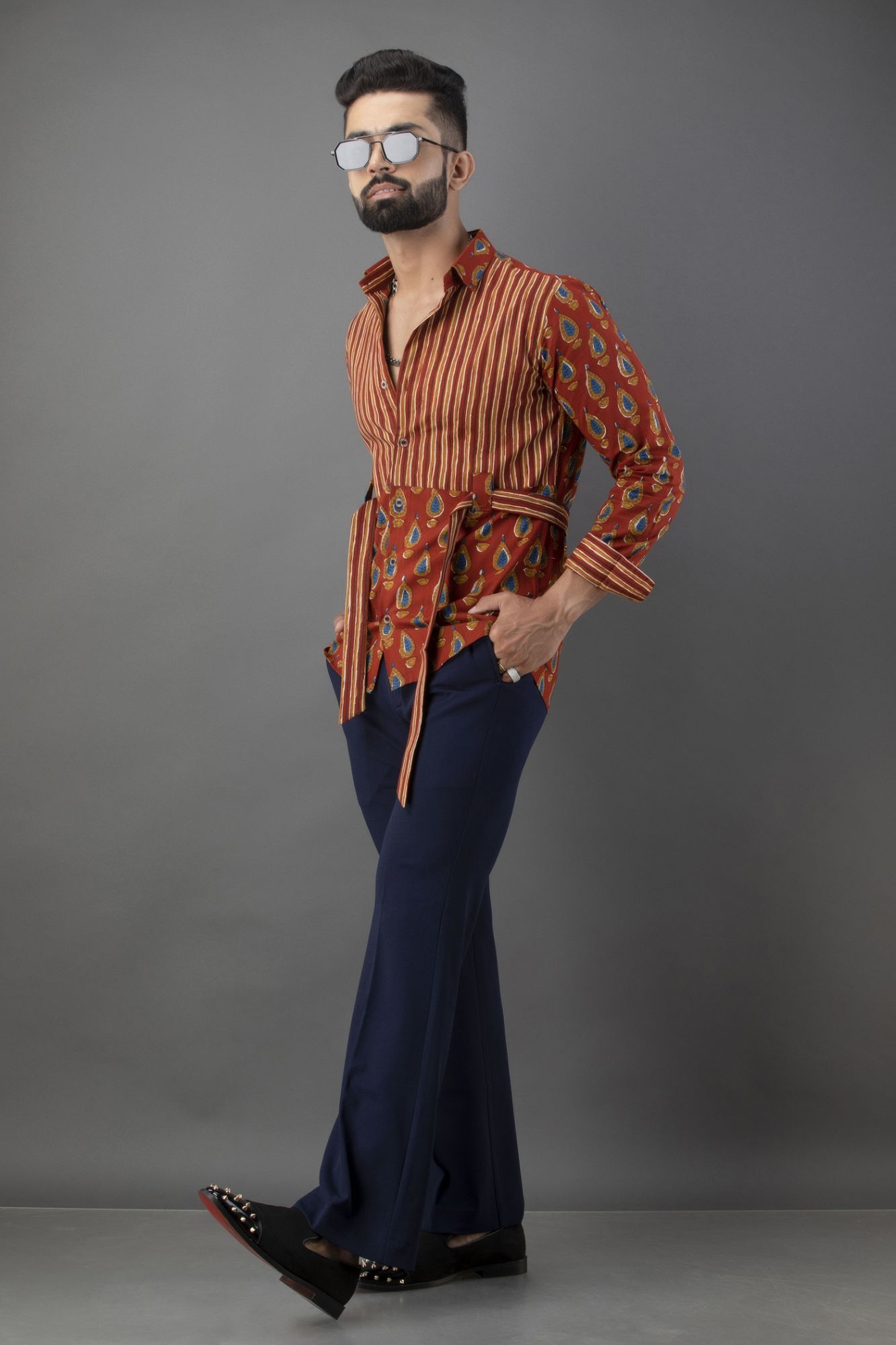 Bootcut Pants In Blue