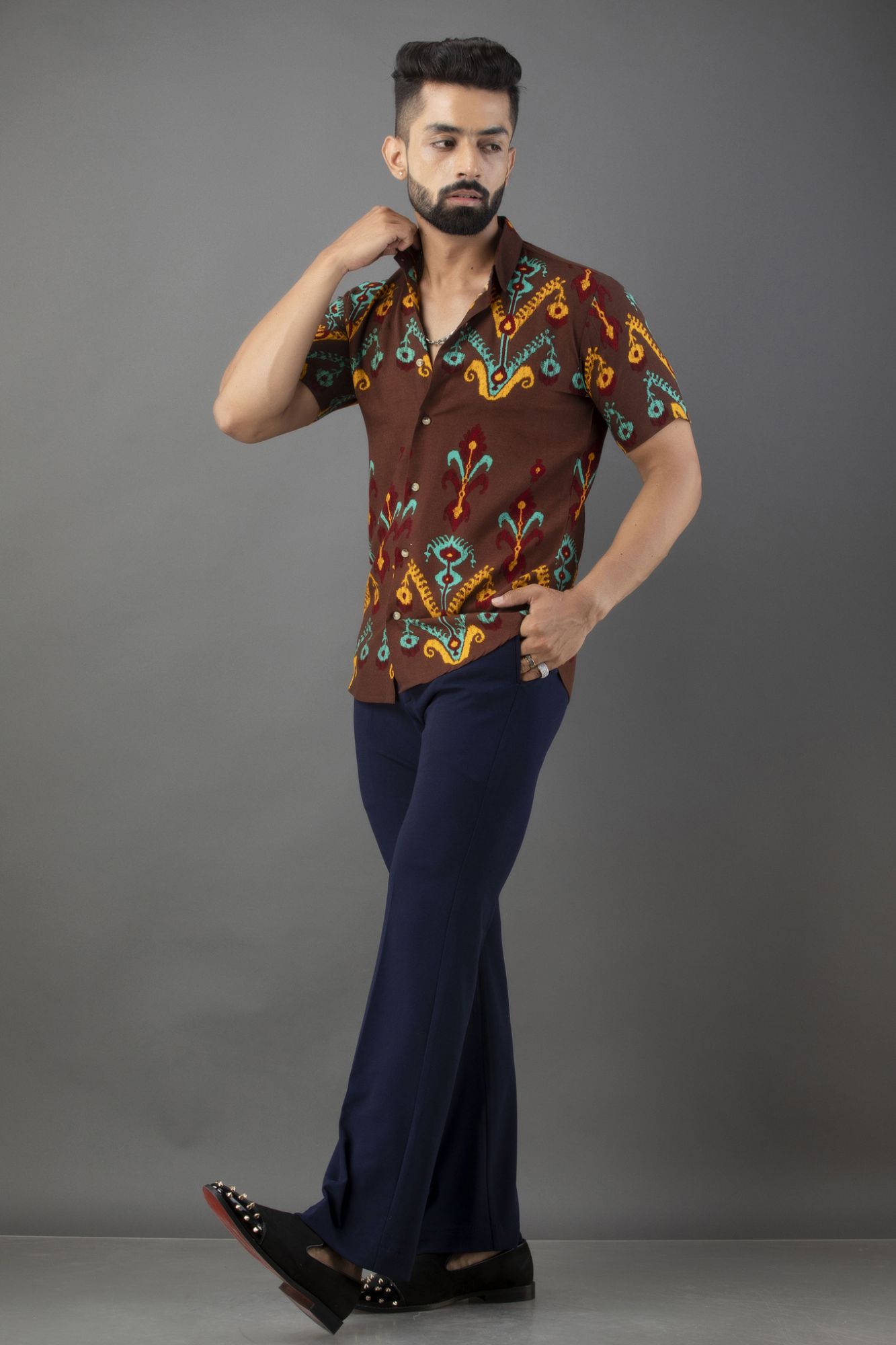 Printed Flowing Shirt