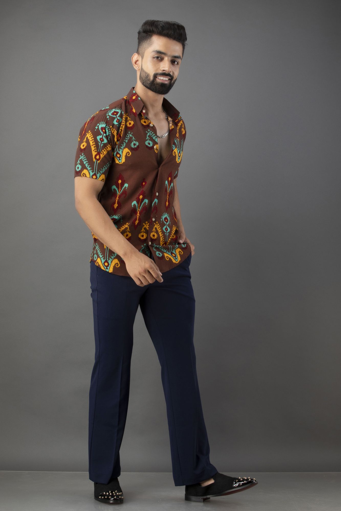 Printed Flowing Shirt