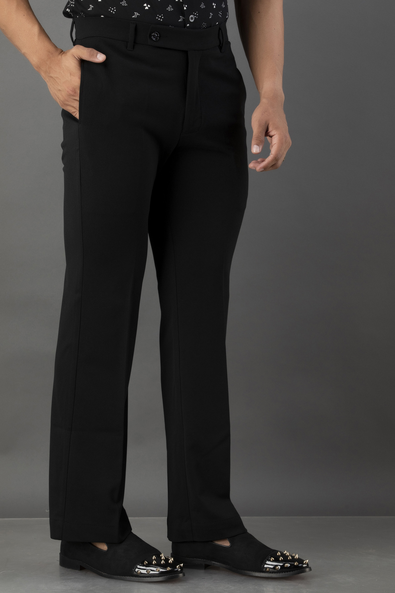 Bootcut Pants In Black