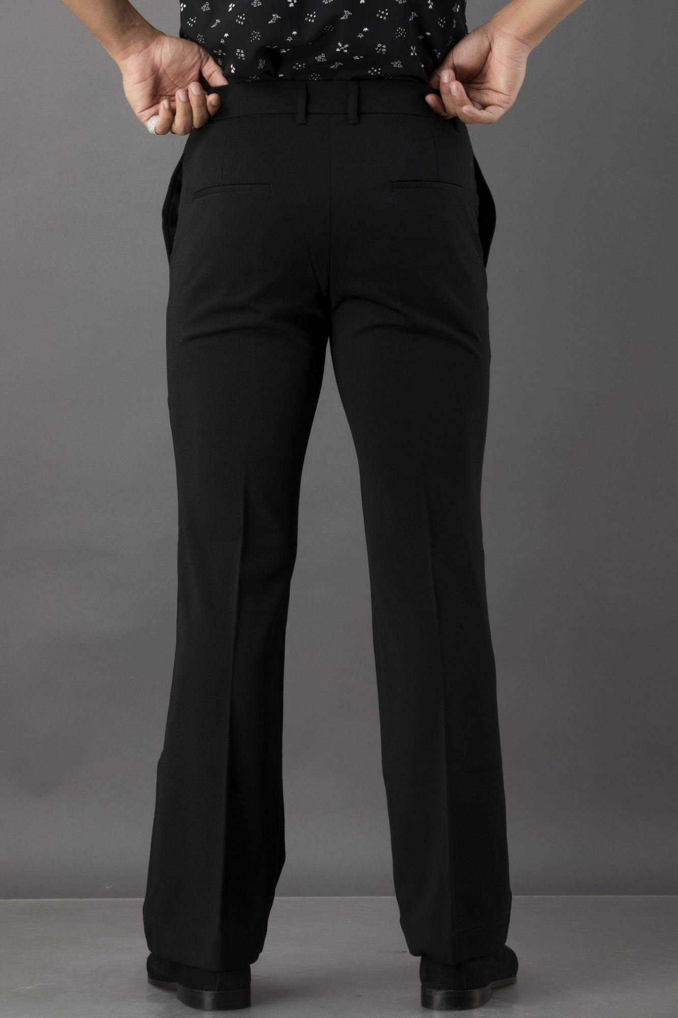 Bootcut Pants In Black