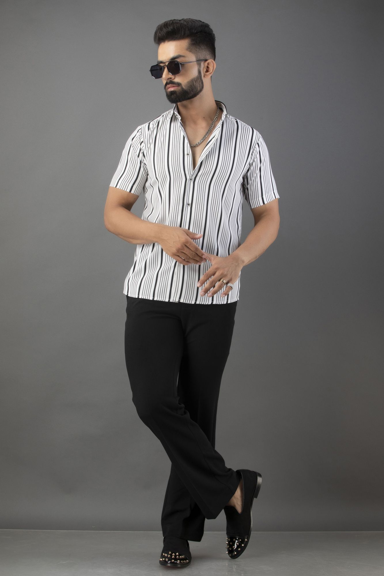 Flowing Striped Shirt