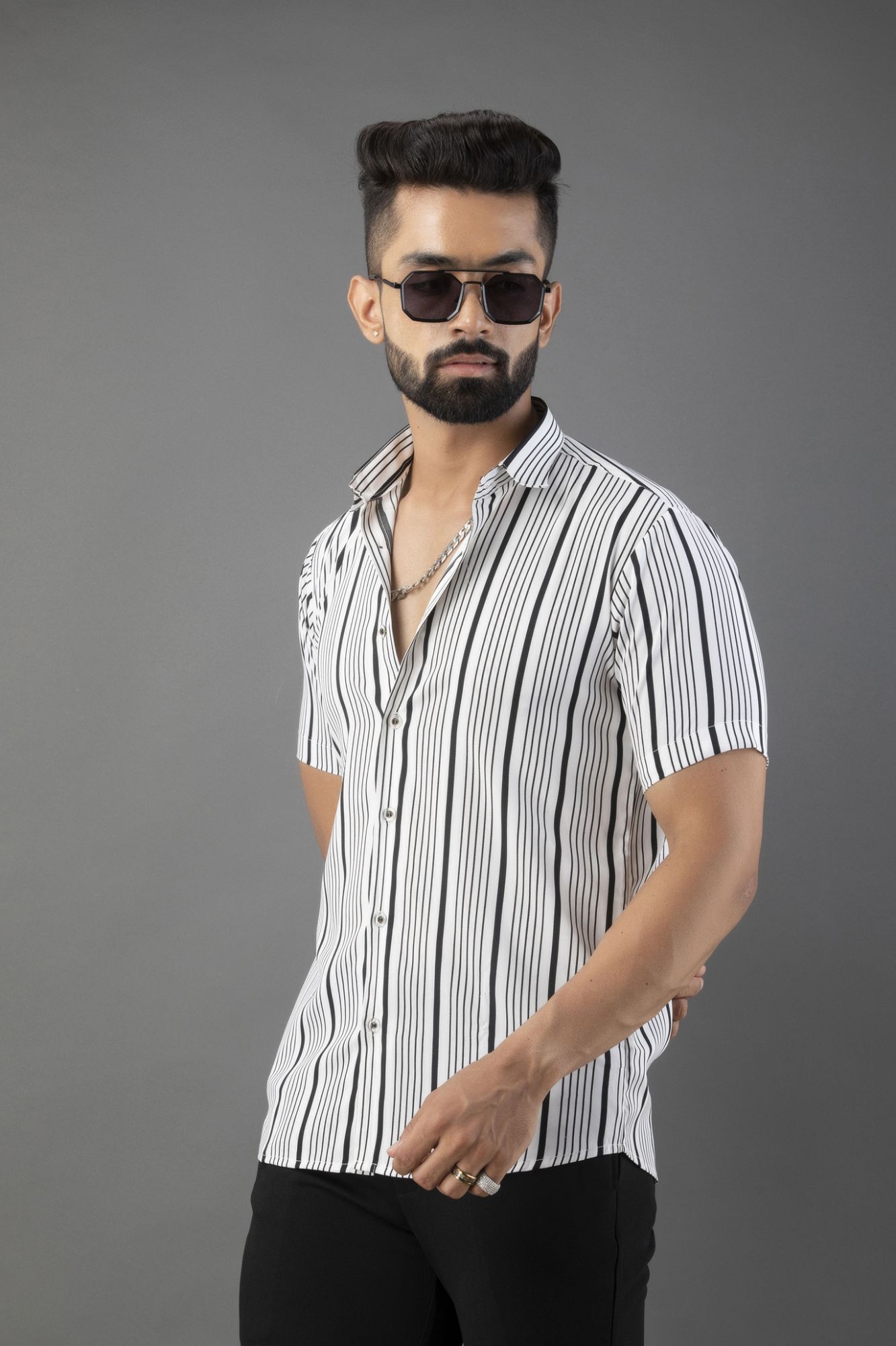 Flowing Striped Shirt