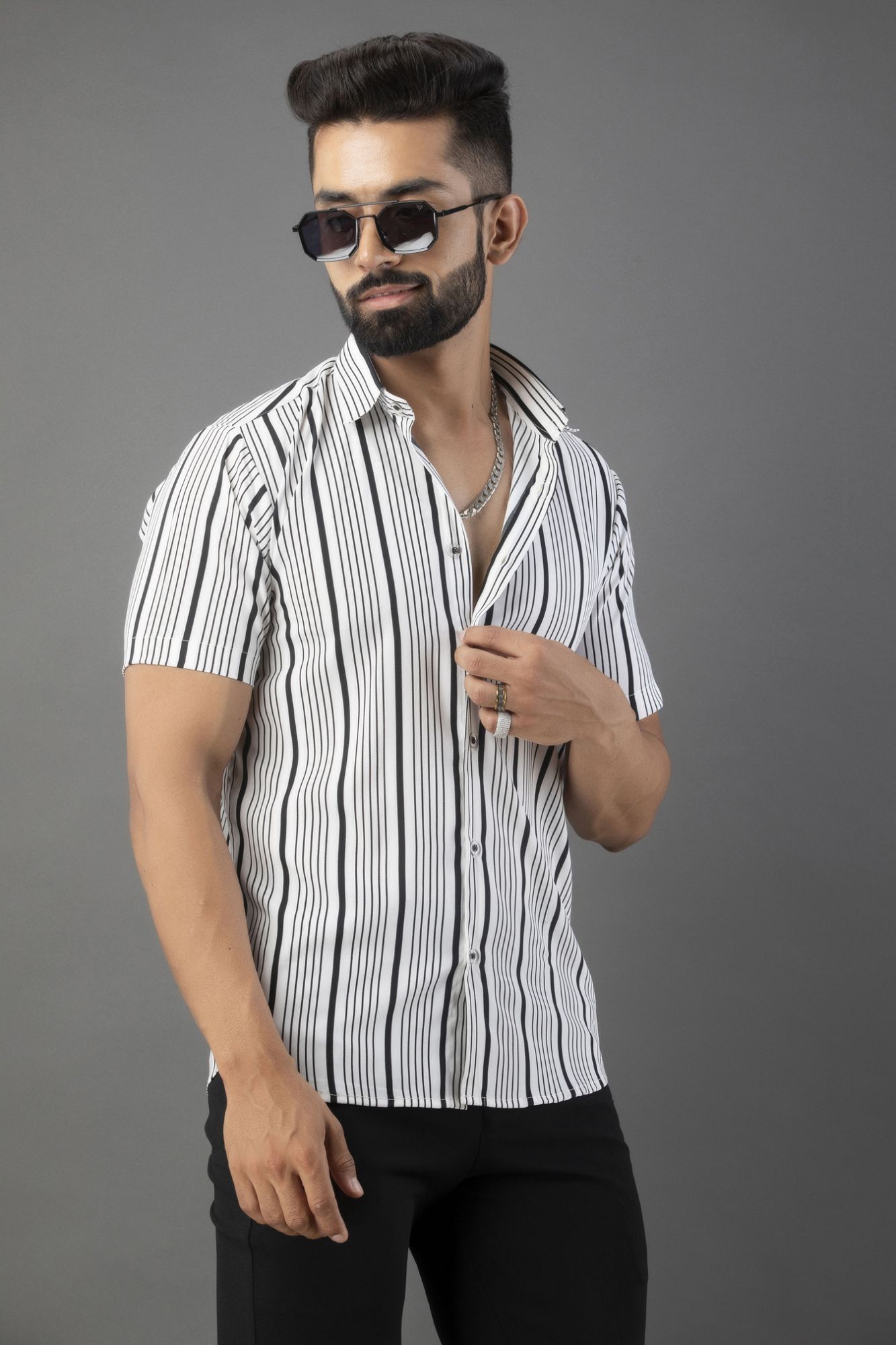 Flowing Striped Shirt