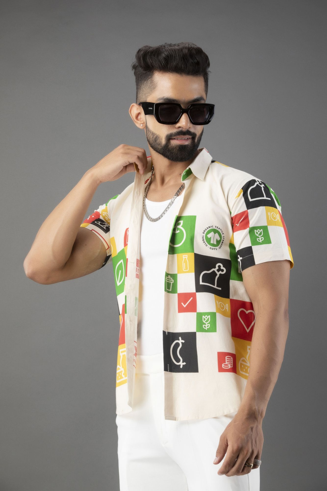 Color Block Overshirt