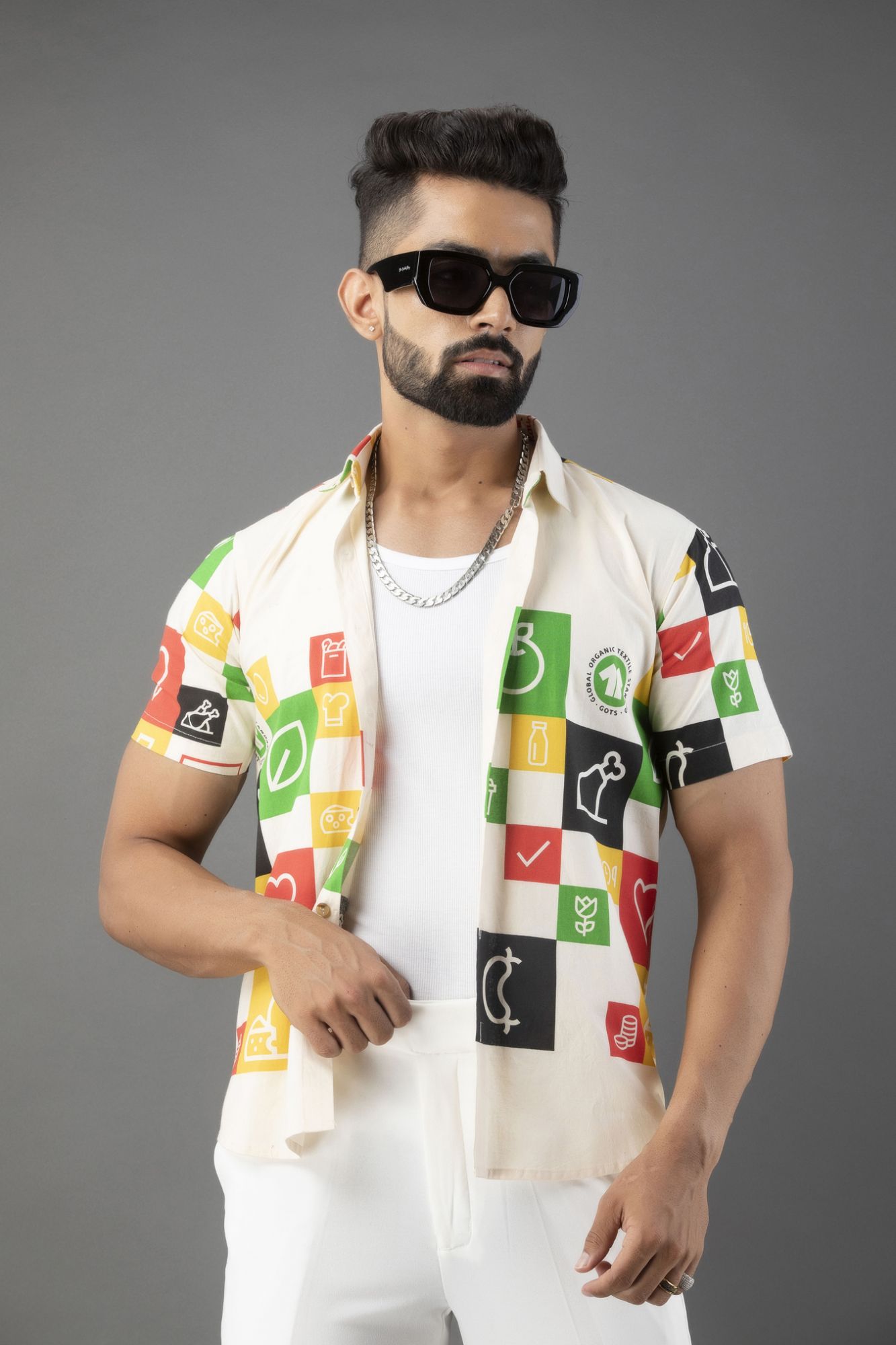 Color Block Overshirt