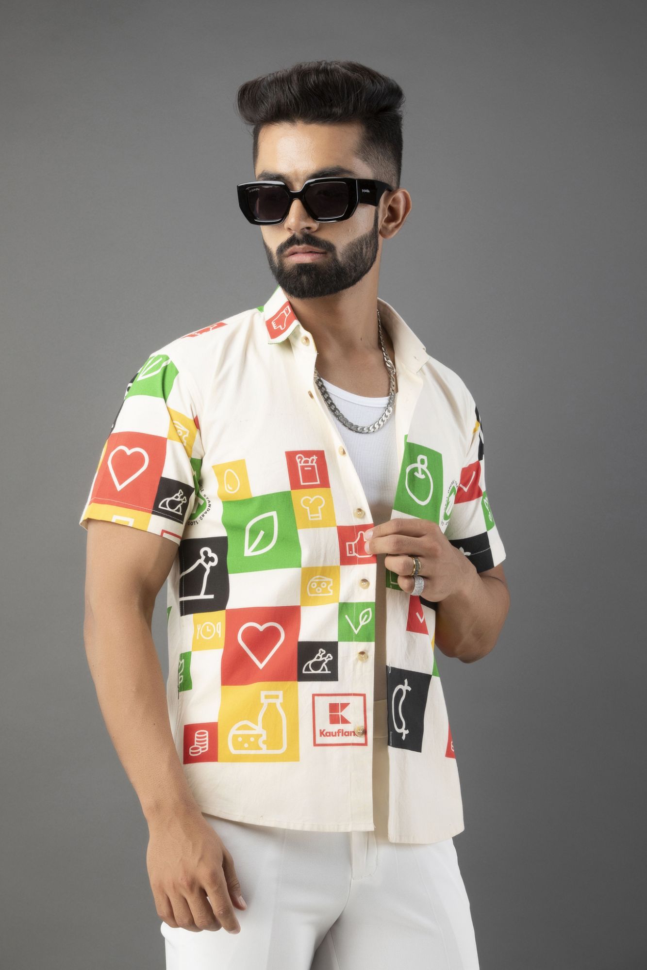 Color Block Overshirt