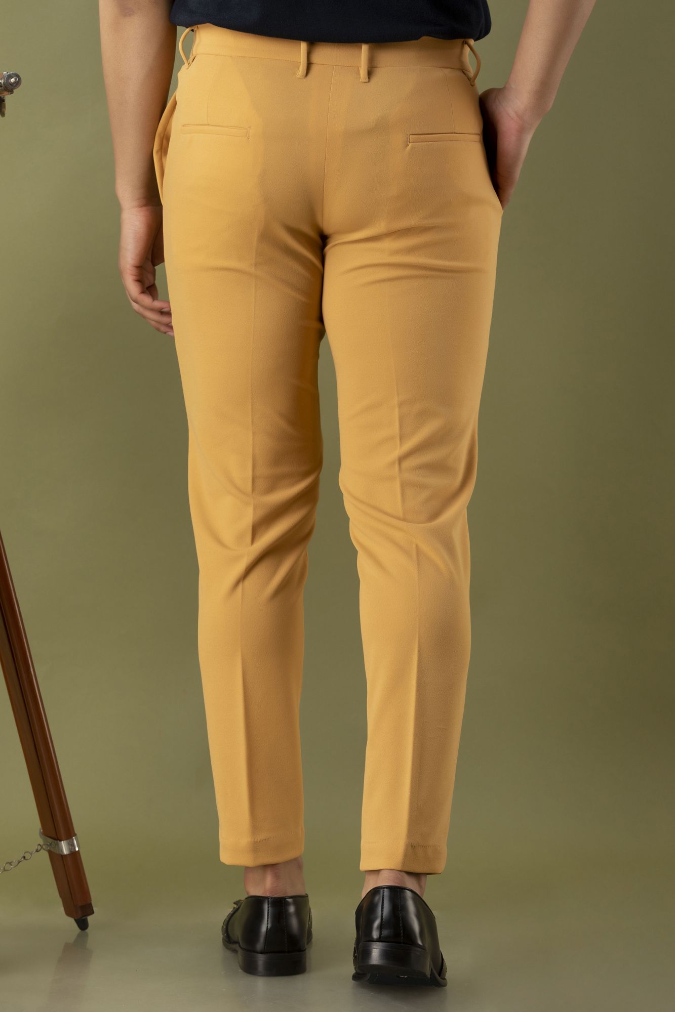 Tapered Fit Pants in Camel