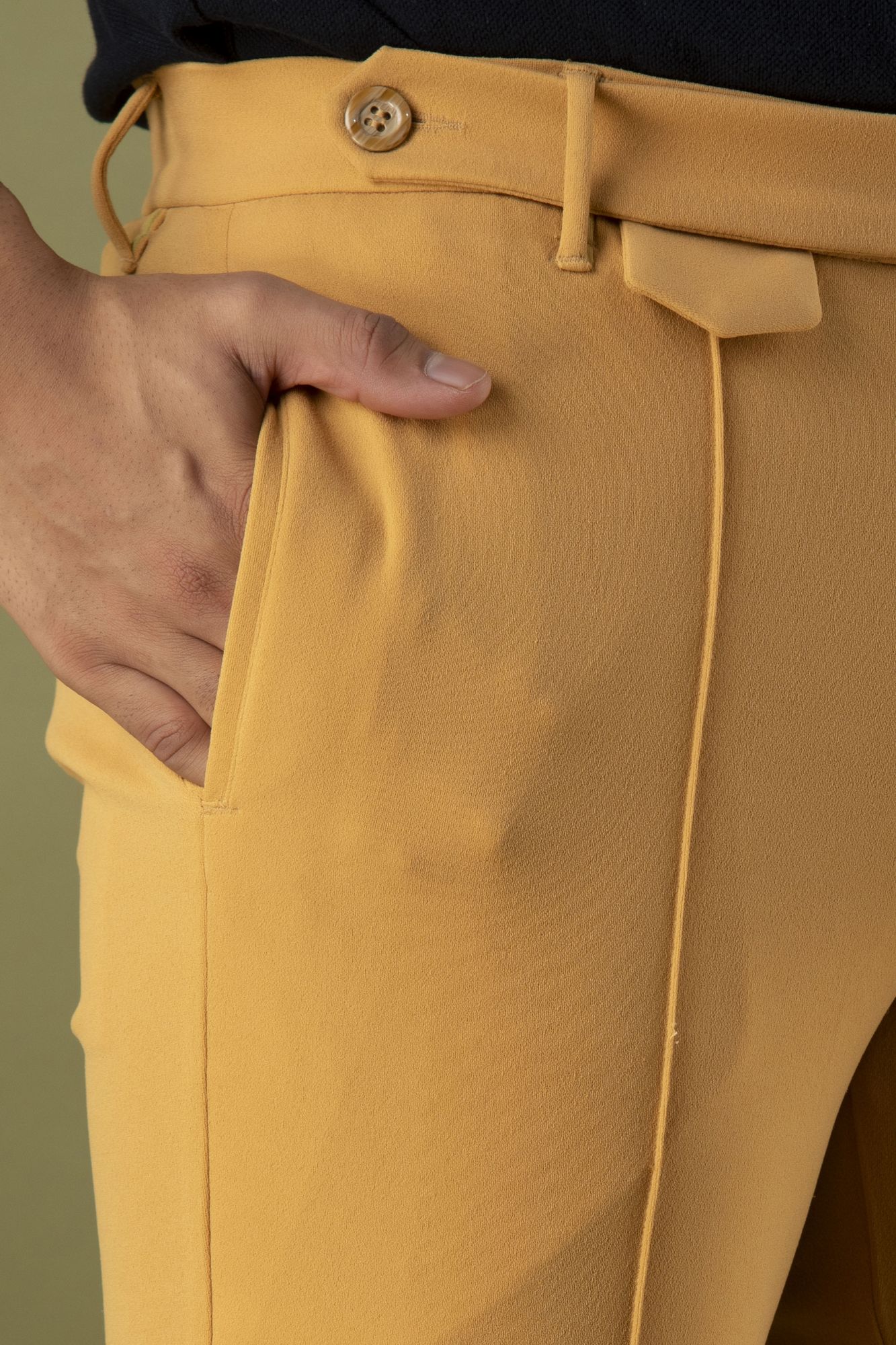 Tapered Fit Pants in Camel