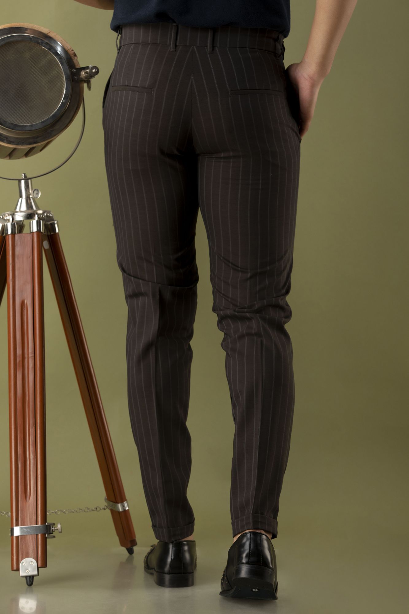 Striped Tailored Fit Pants