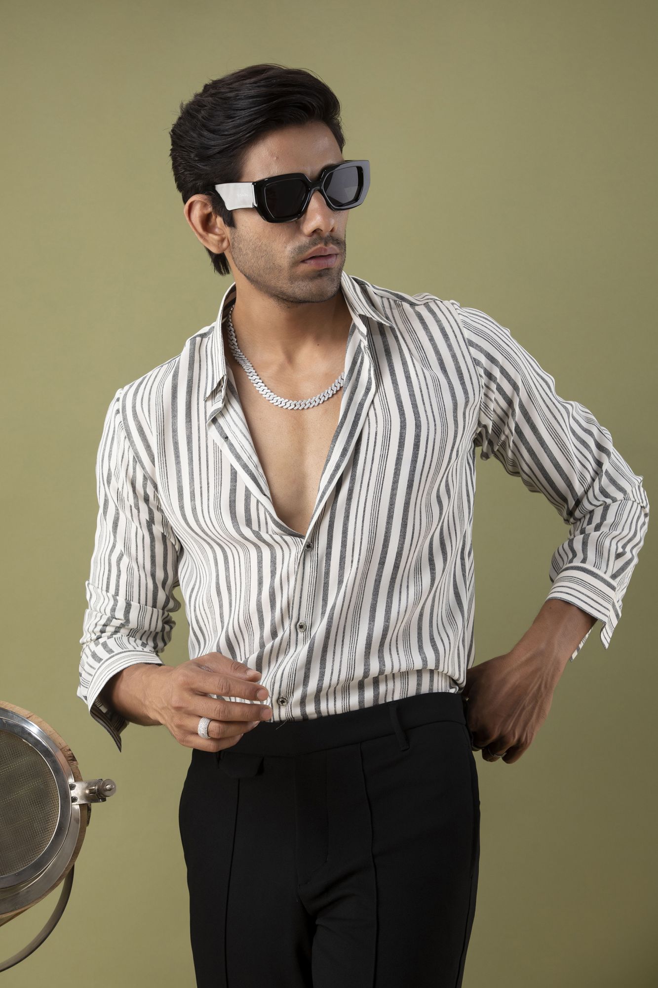 Striped Flowing Shirt